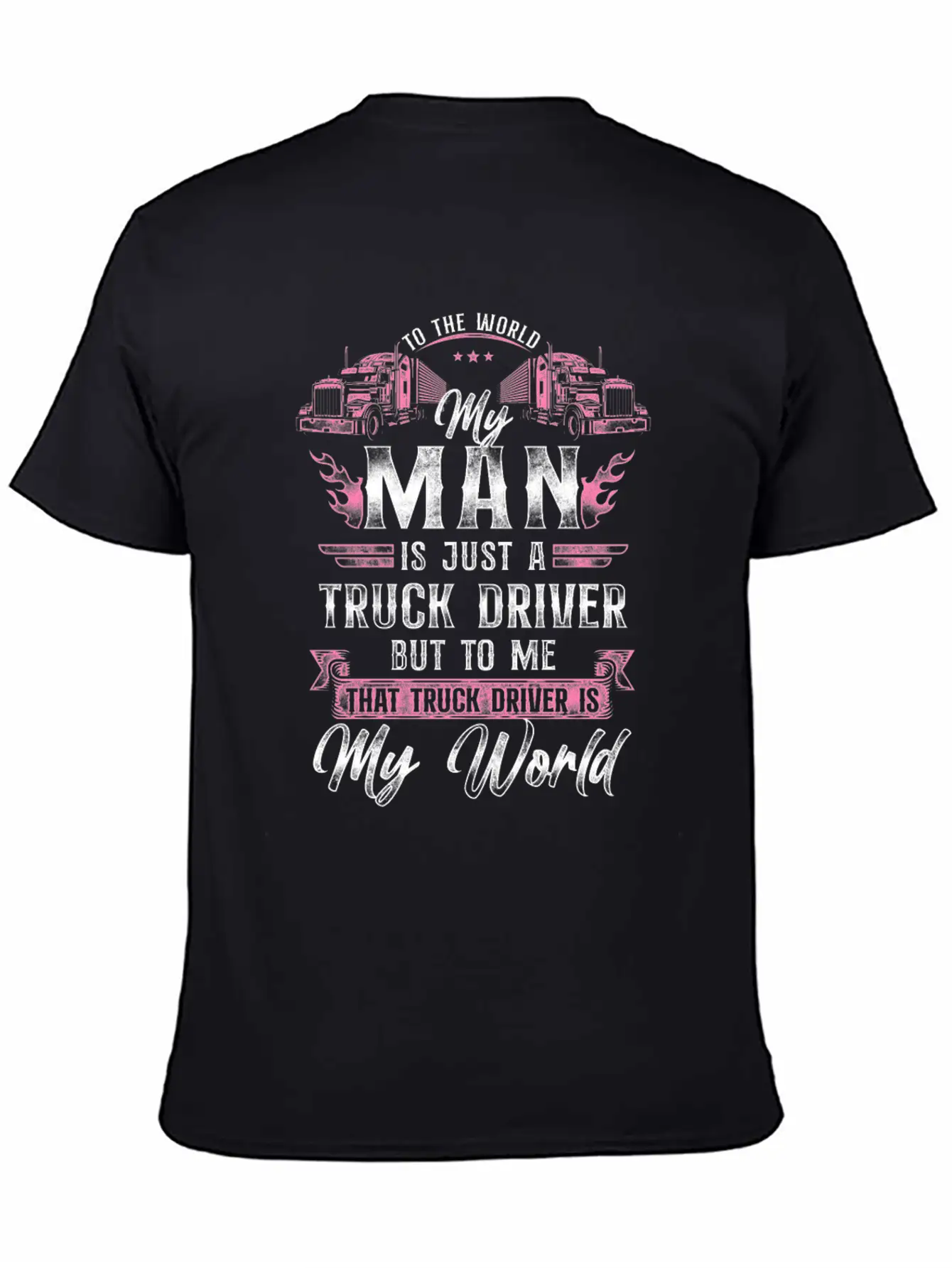 Trucker Truck Driver Valentines Essential Unisex Summer Tee – Soft Cotton Casual Fit
