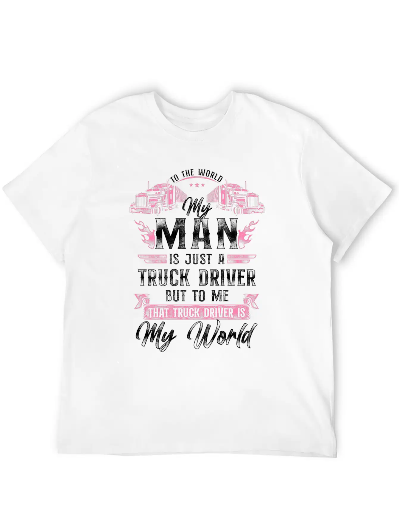 Trucker Truck Driver Valentines Essential Unisex Summer Tee – Soft Cotton Casual Fit