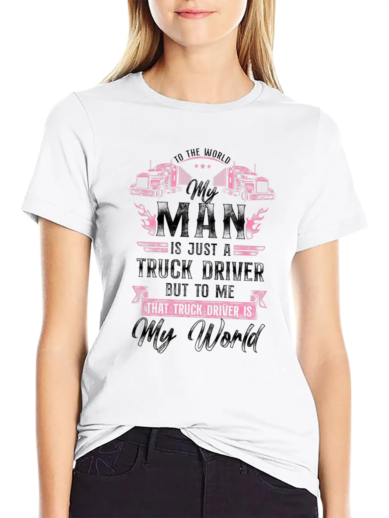 Trucker Truck Driver Valentines Essential Unisex Summer Tee – Soft Cotton Casual Fit