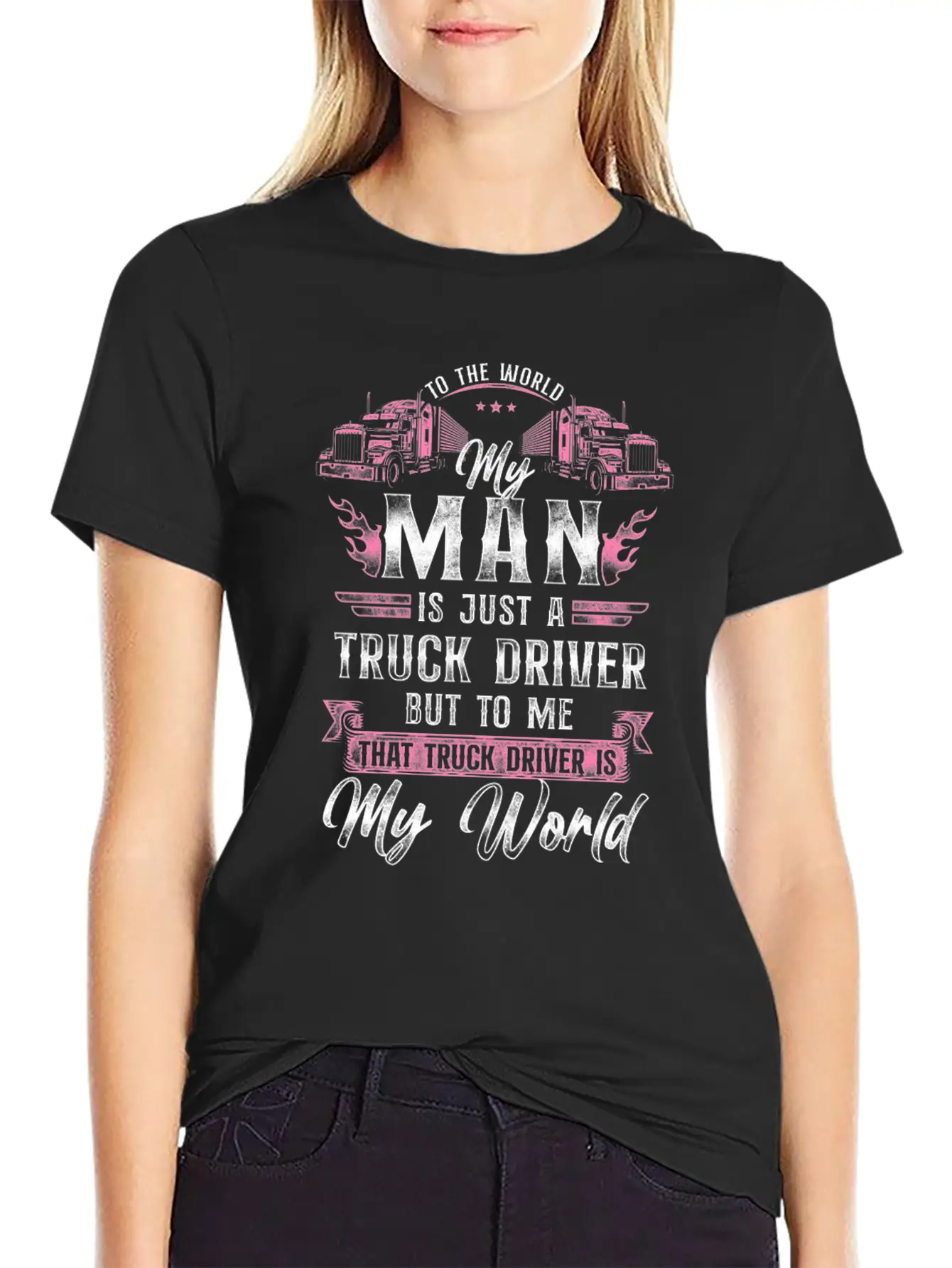 Trucker Truck Driver Valentines Essential Unisex Summer Tee – Soft Cotton Casual Fit