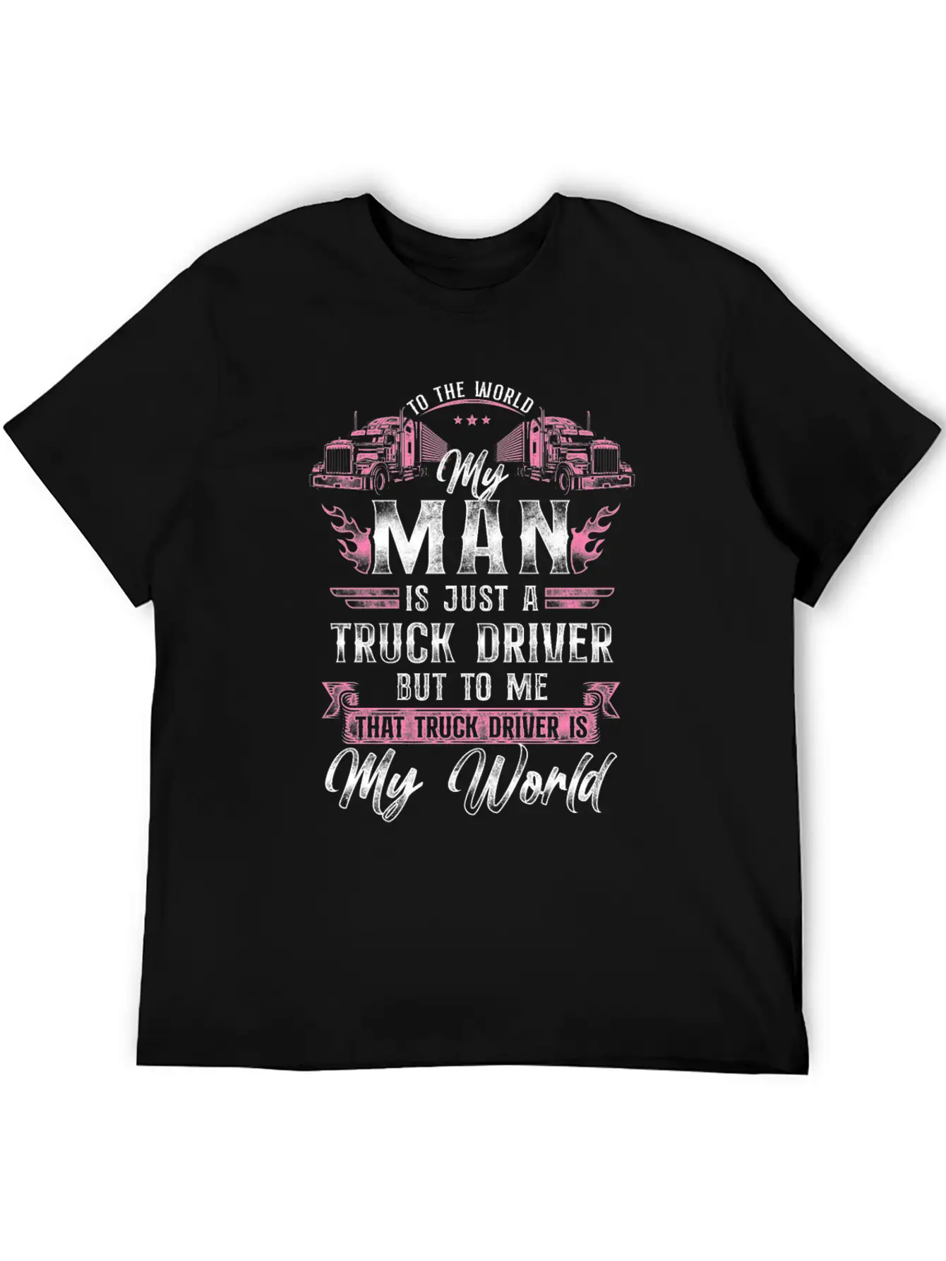 Trucker Truck Driver Valentines Essential Unisex Summer Tee – Soft Cotton Casual Fit