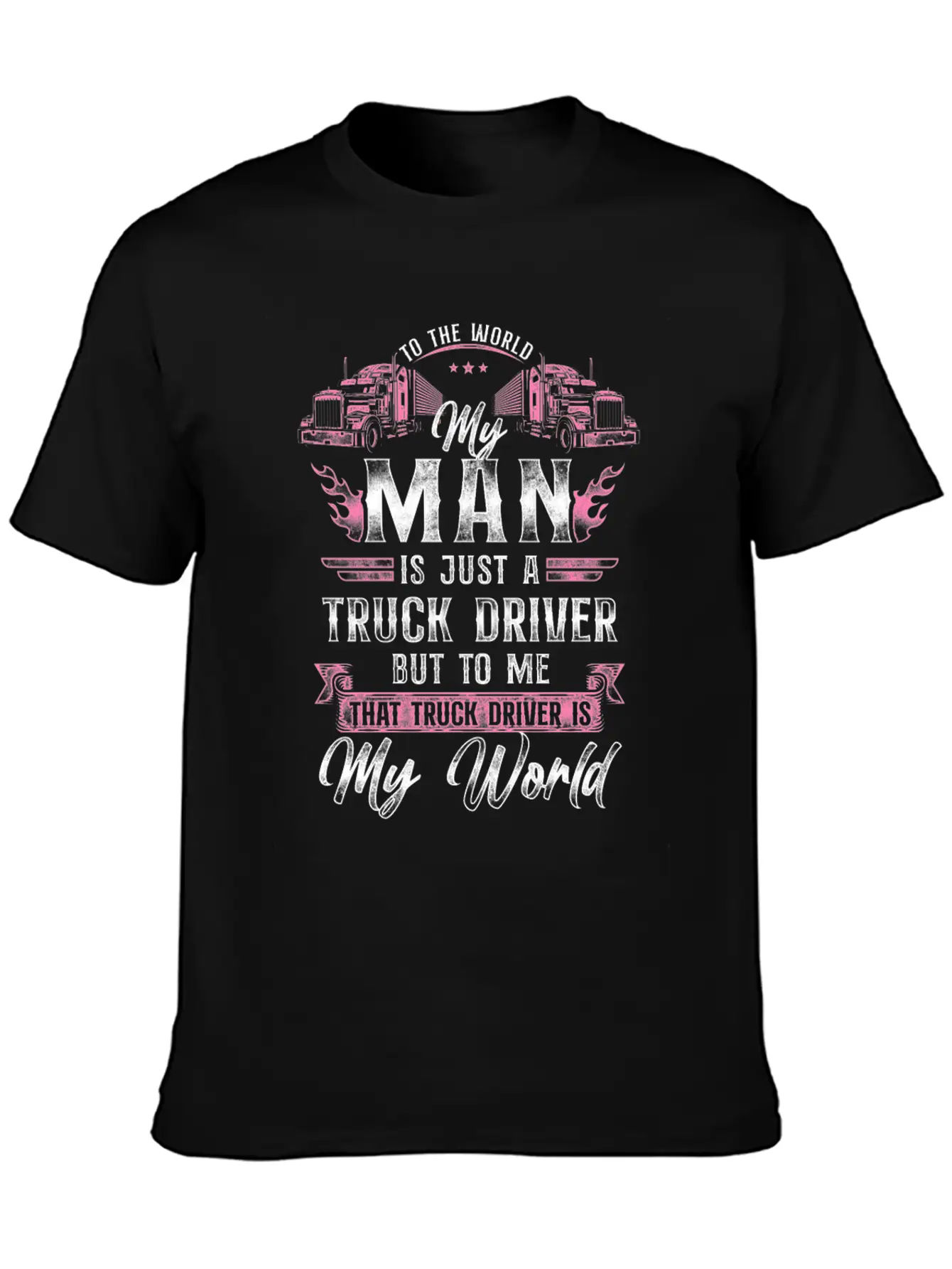 Trucker Truck Driver Valentines Essential Unisex Summer Tee – Soft Cotton Casual Fit