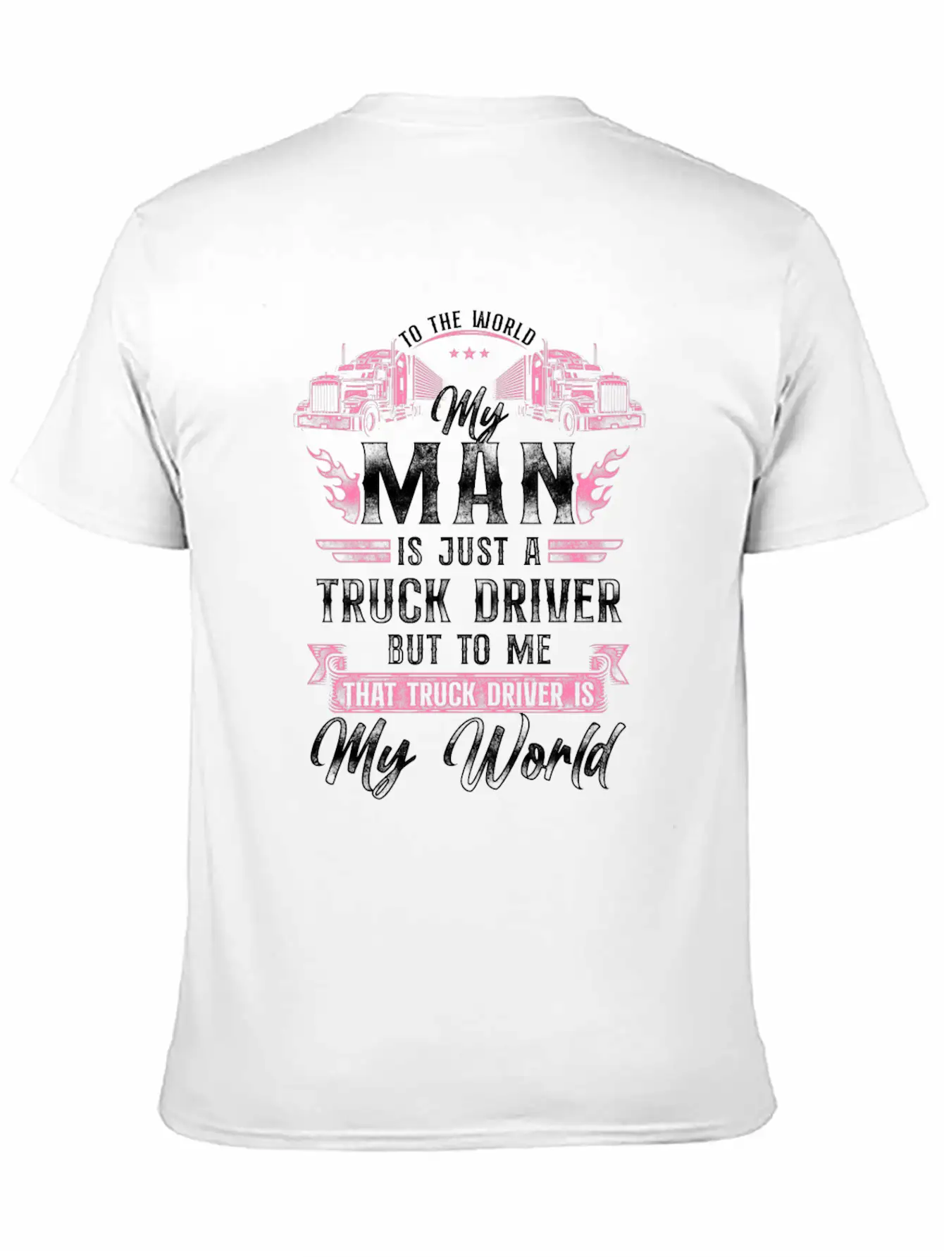 Trucker Truck Driver Valentines Essential Unisex Summer Tee – Soft Cotton Casual Fit