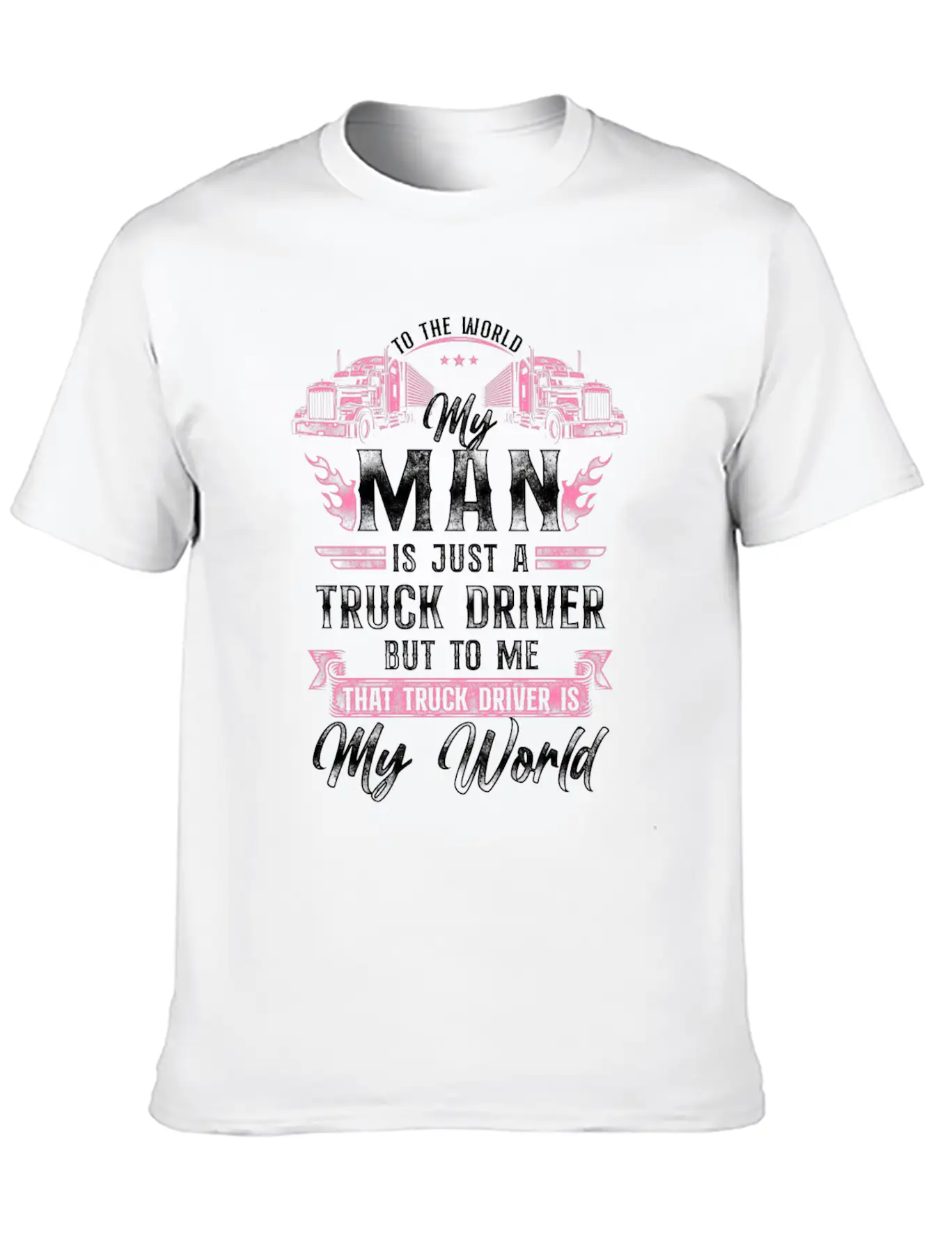 Trucker Truck Driver Valentines Essential Unisex Summer Tee – Soft Cotton Casual Fit