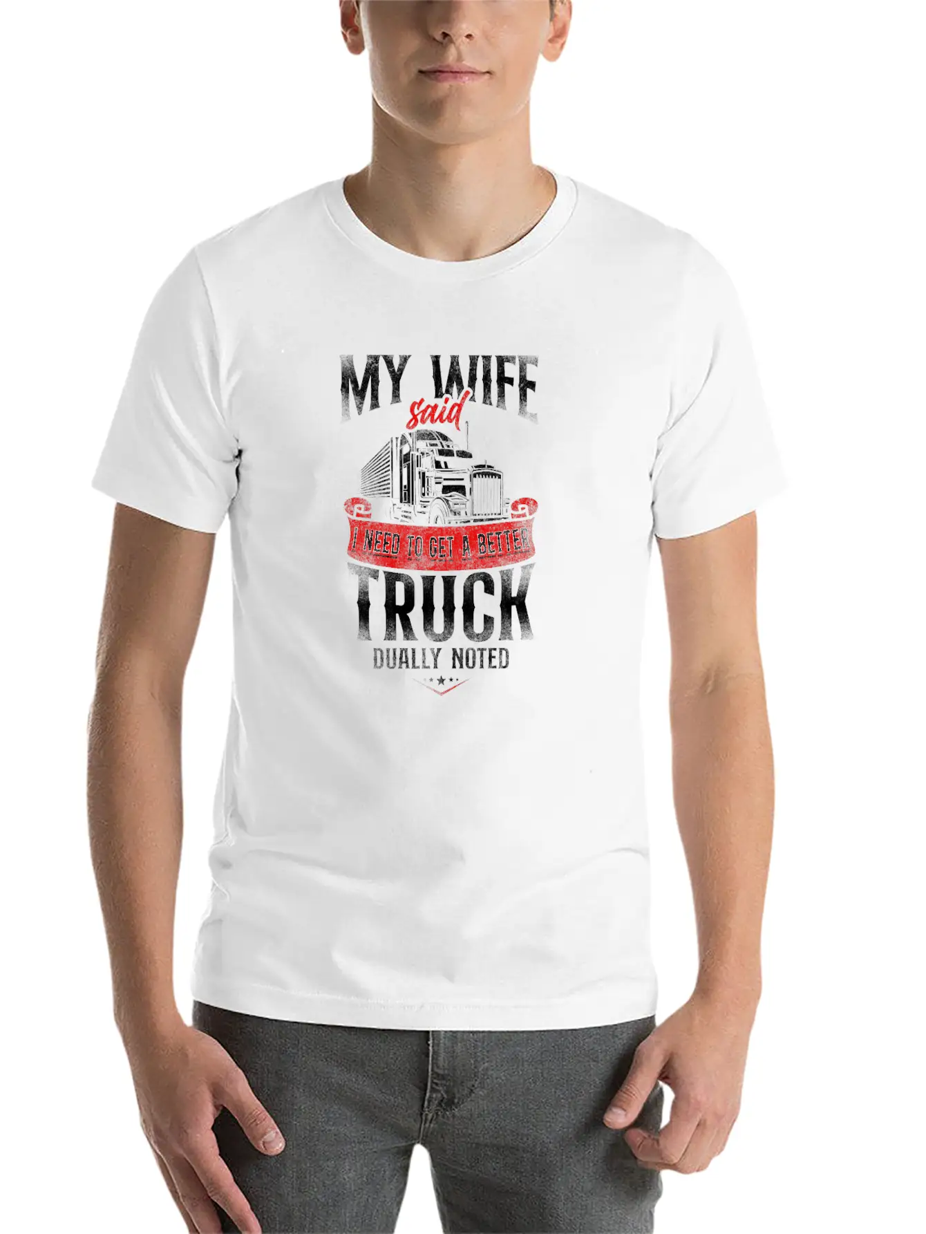 Trucker Truck Driver Vintage My Unisex Short Sleeve Soft Cotton T-Shirt – Casual Everyday Wear