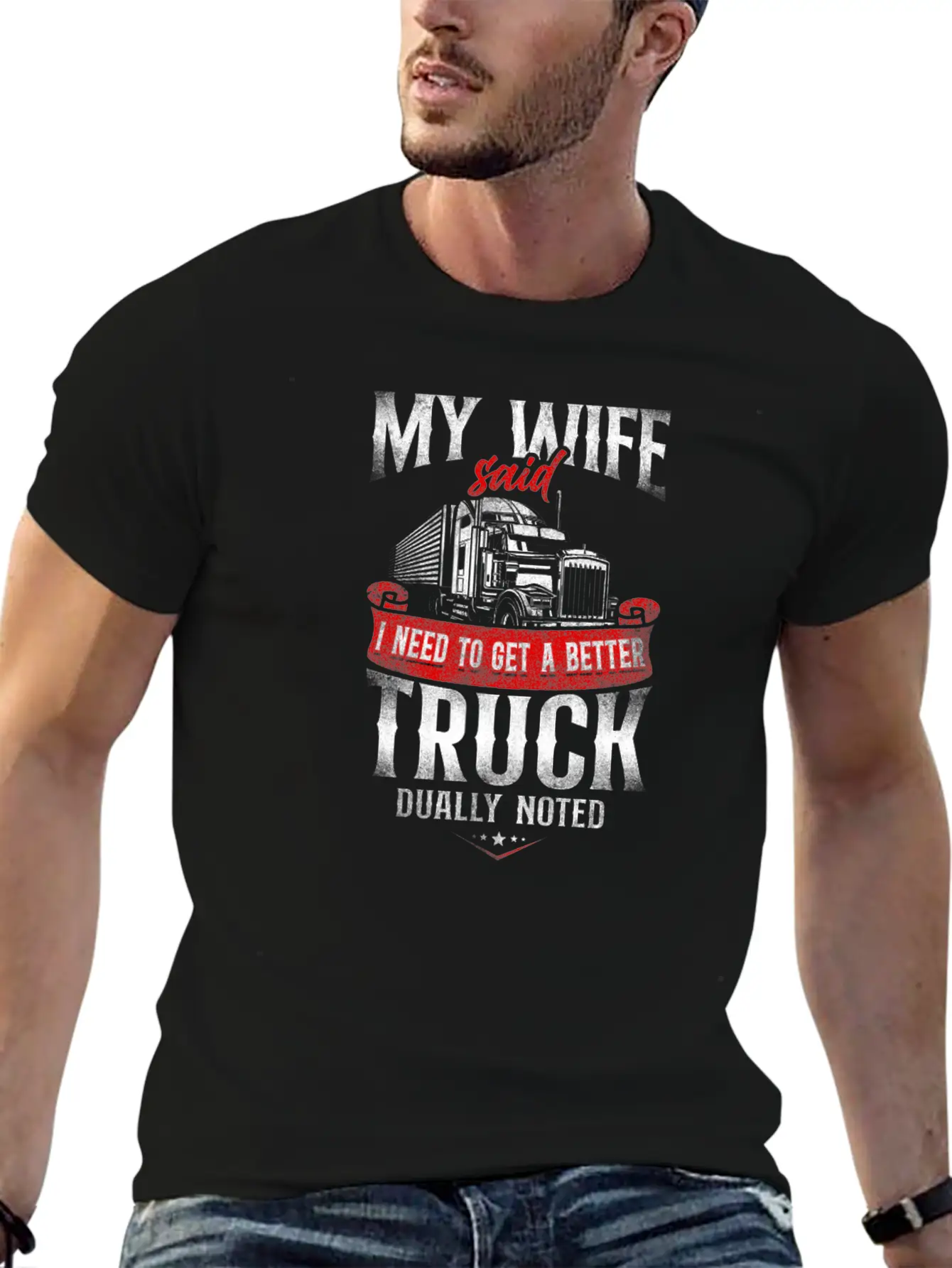 Trucker Truck Driver Vintage My Unisex Short Sleeve Soft Cotton T-Shirt – Casual Everyday Wear