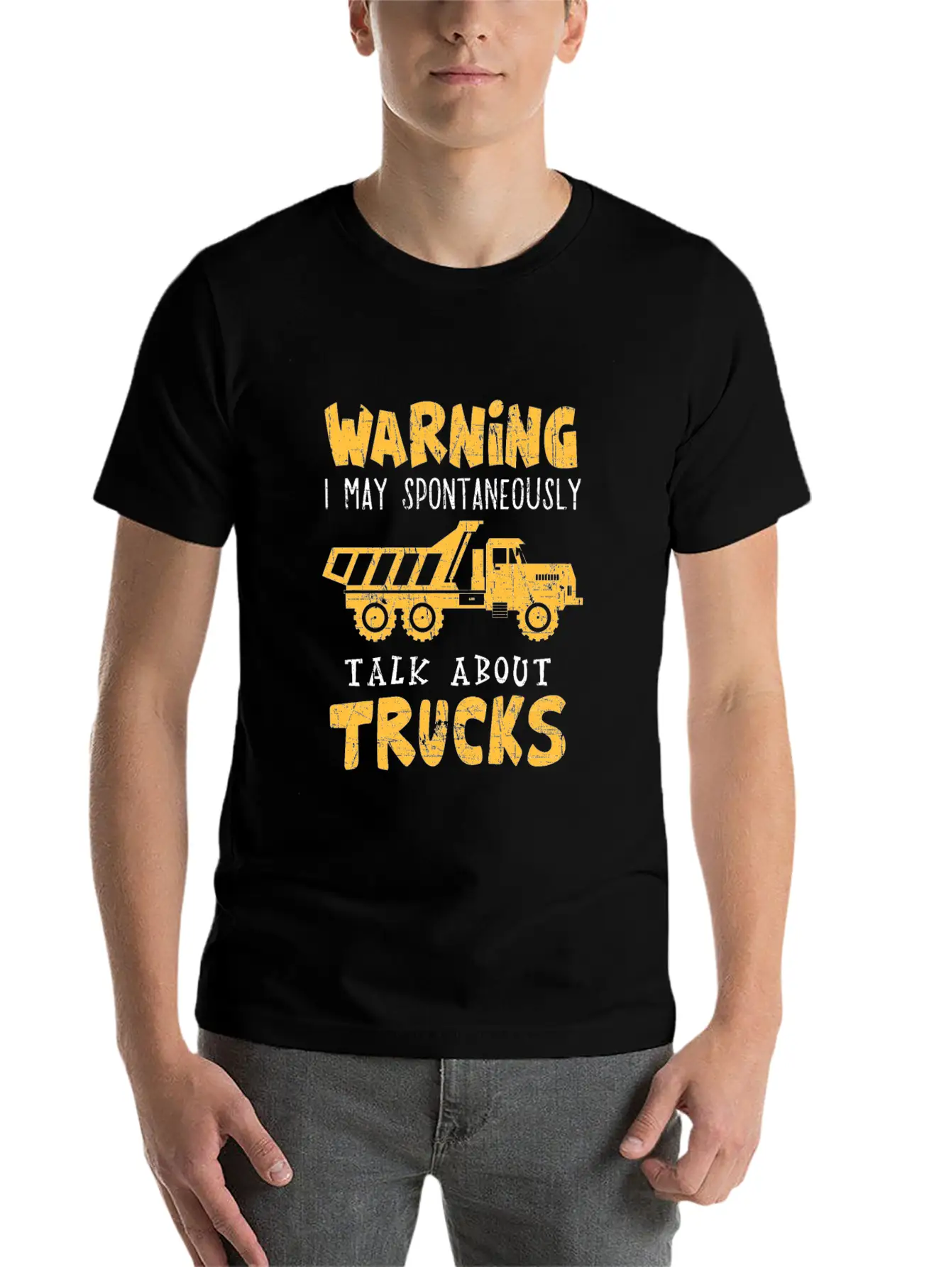 Trucks Heavy Construction Vehicles Kids Sand Gift Unisex Casual T-Shirt – Clean Design For Daily Comfort