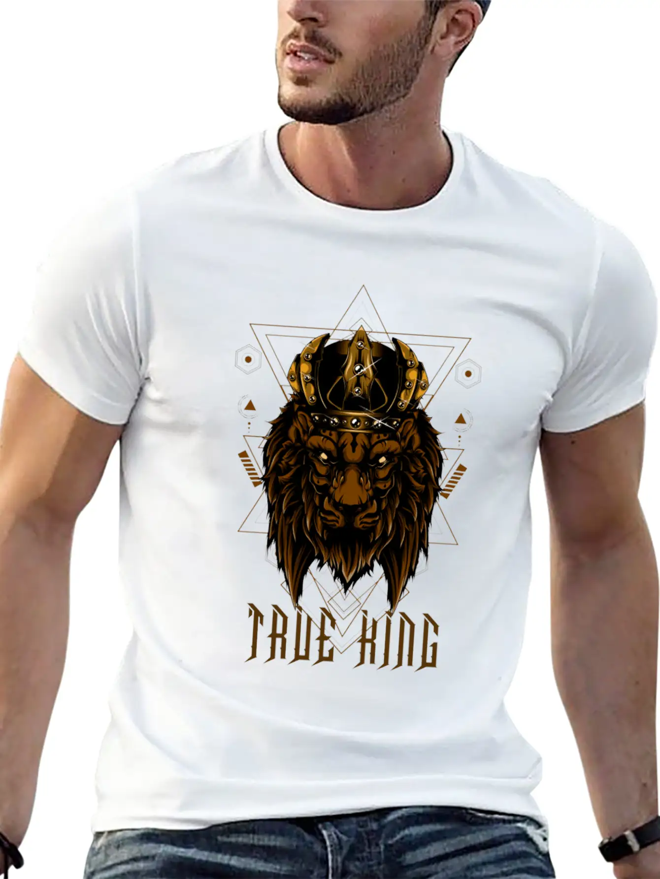 True King Unisex Short Sleeve Soft Cotton T-Shirt – Casual Everyday Wear