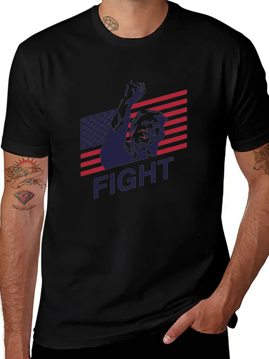 Trump: The Patriot's Fight Timeless Short Sleeve Tee – Comfy And Minimalist Design