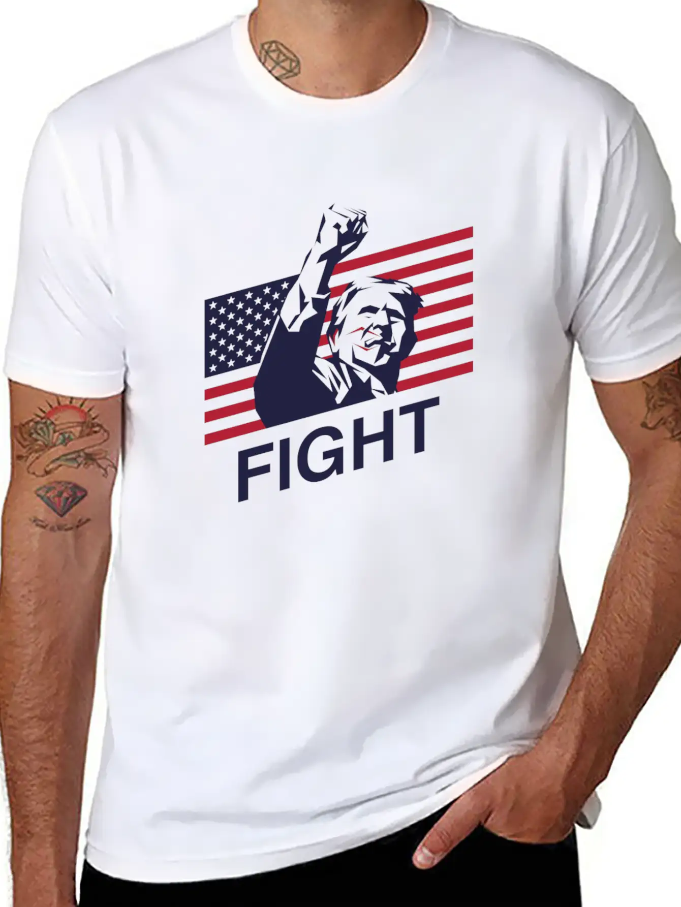 Trump: The Patriot's Fight Timeless Short Sleeve Tee – Comfy And Minimalist Design