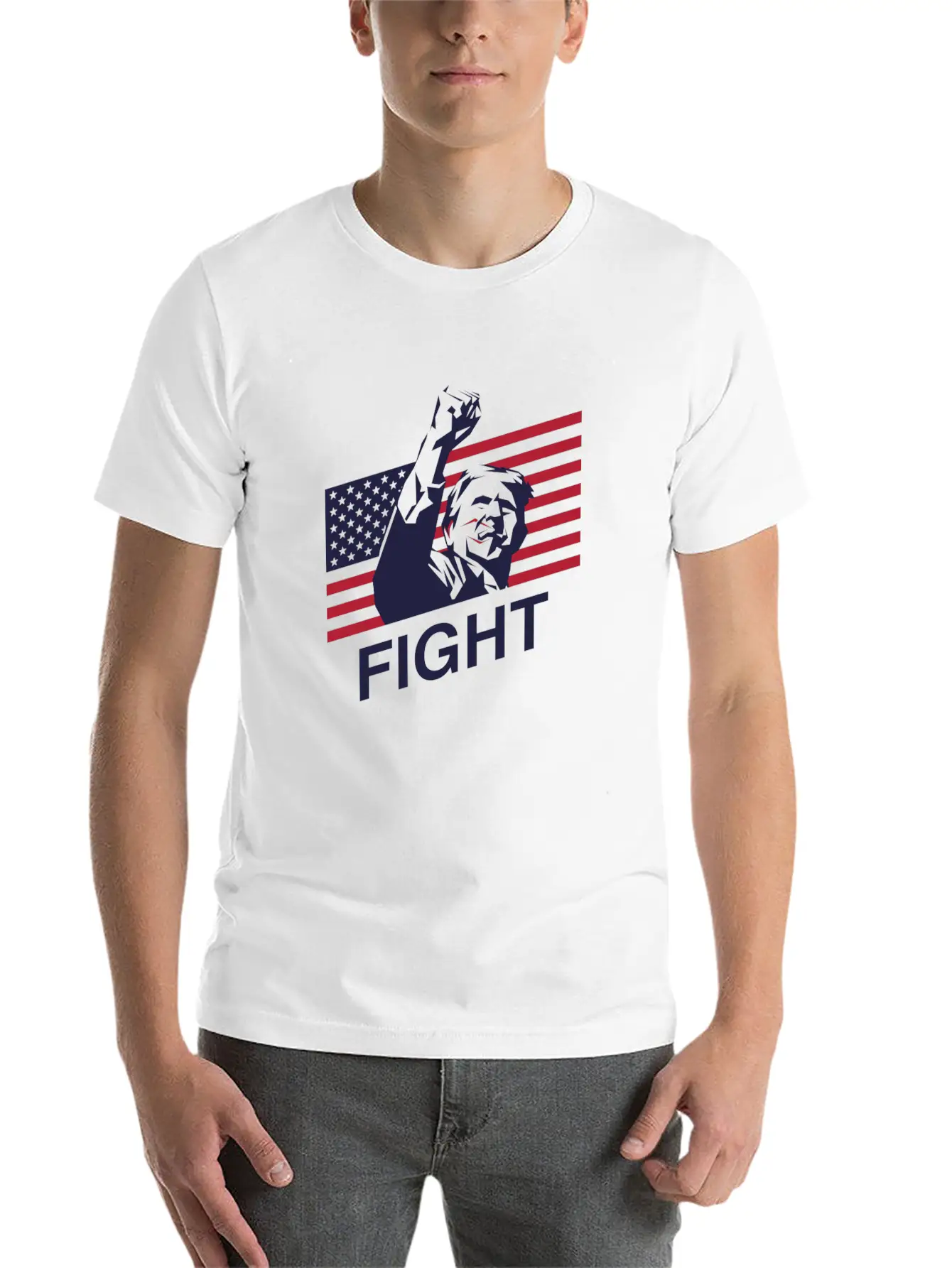 Trump: The Patriot's Fight Timeless Short Sleeve Tee – Comfy And Minimalist Design