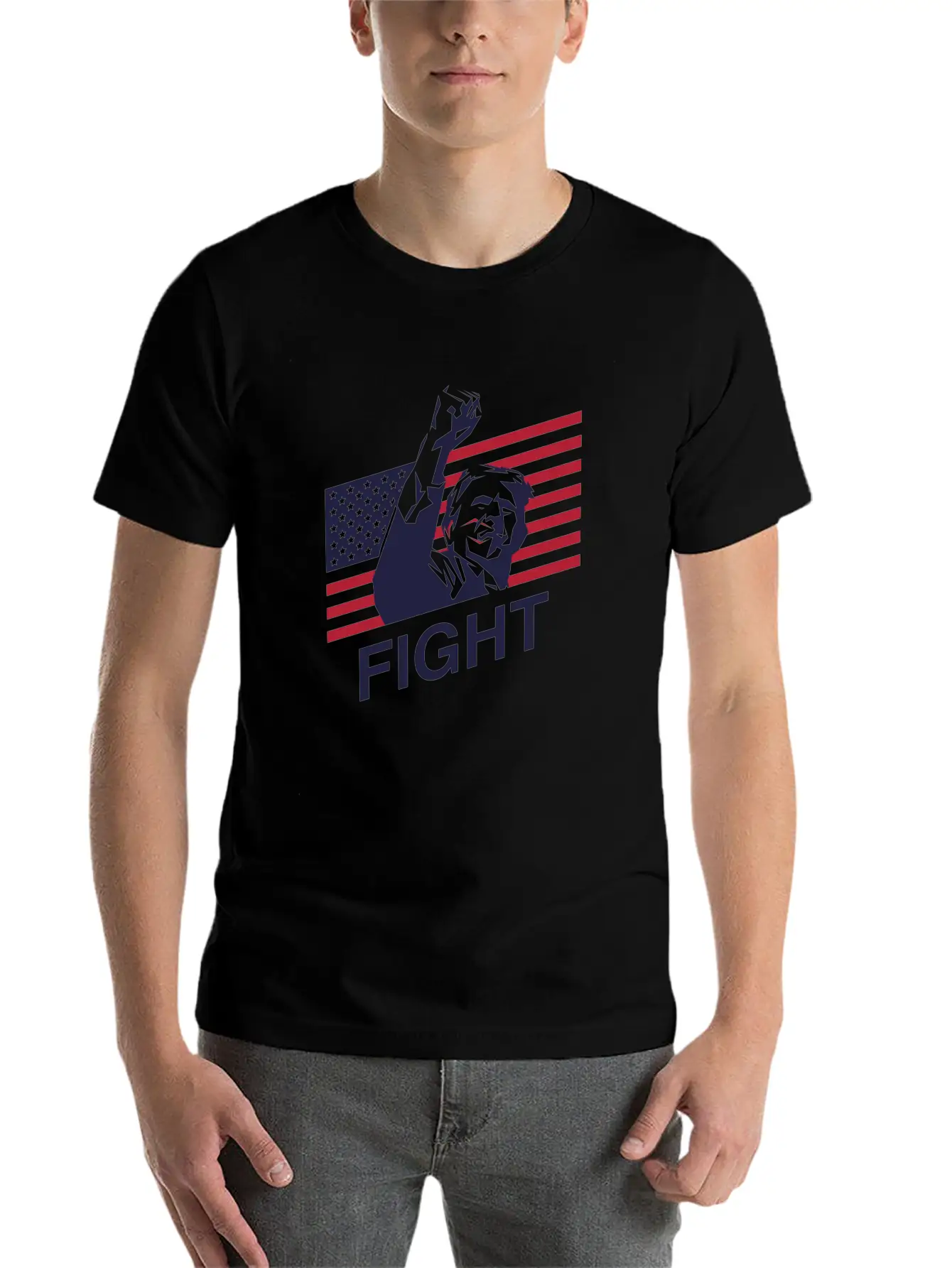 Trump: The Patriot's Fight Timeless Short Sleeve Tee – Comfy And Minimalist Design
