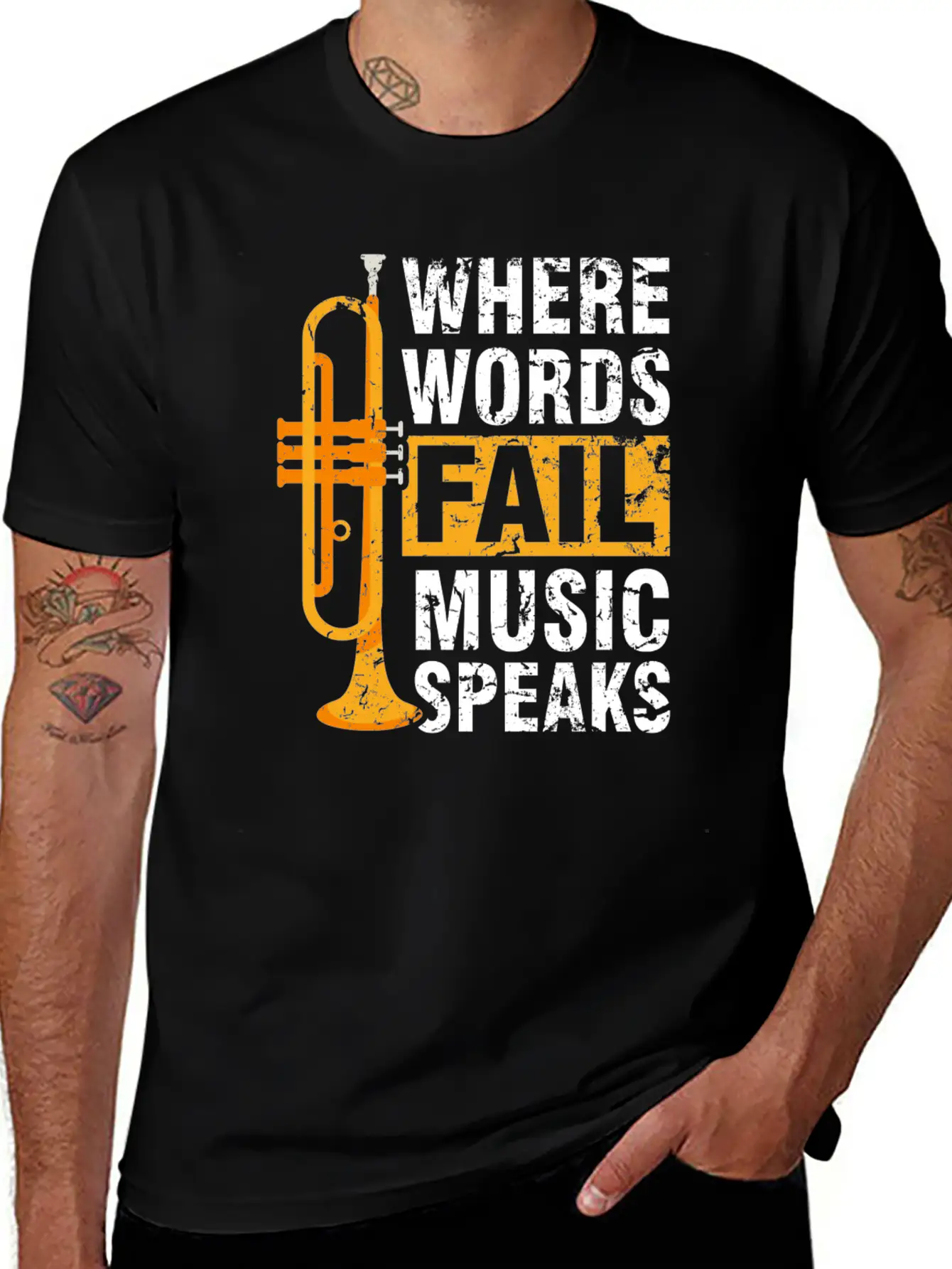 Trumpet Brass Band Music Trumpeter Essential Unisex Summer Tee – Soft Cotton Casual Fit
