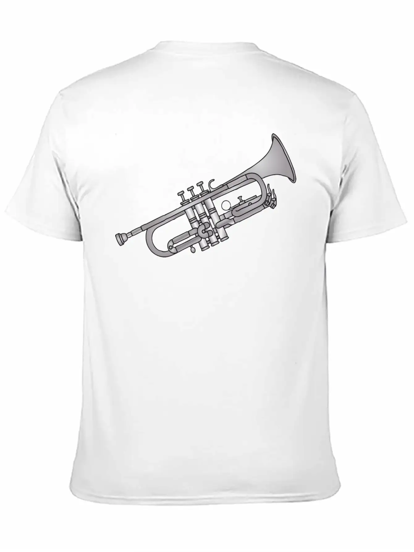 Trumpet Brass Instrument Unisex Short Sleeve Soft Cotton T-Shirt – Casual Everyday Wear