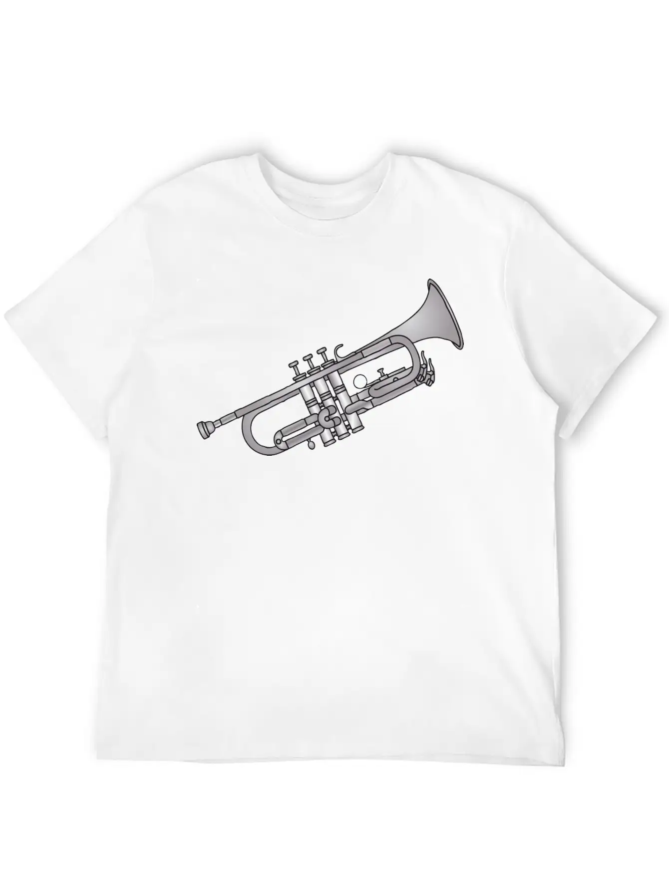 Trumpet Brass Instrument Unisex Short Sleeve Soft Cotton T-Shirt – Casual Everyday Wear
