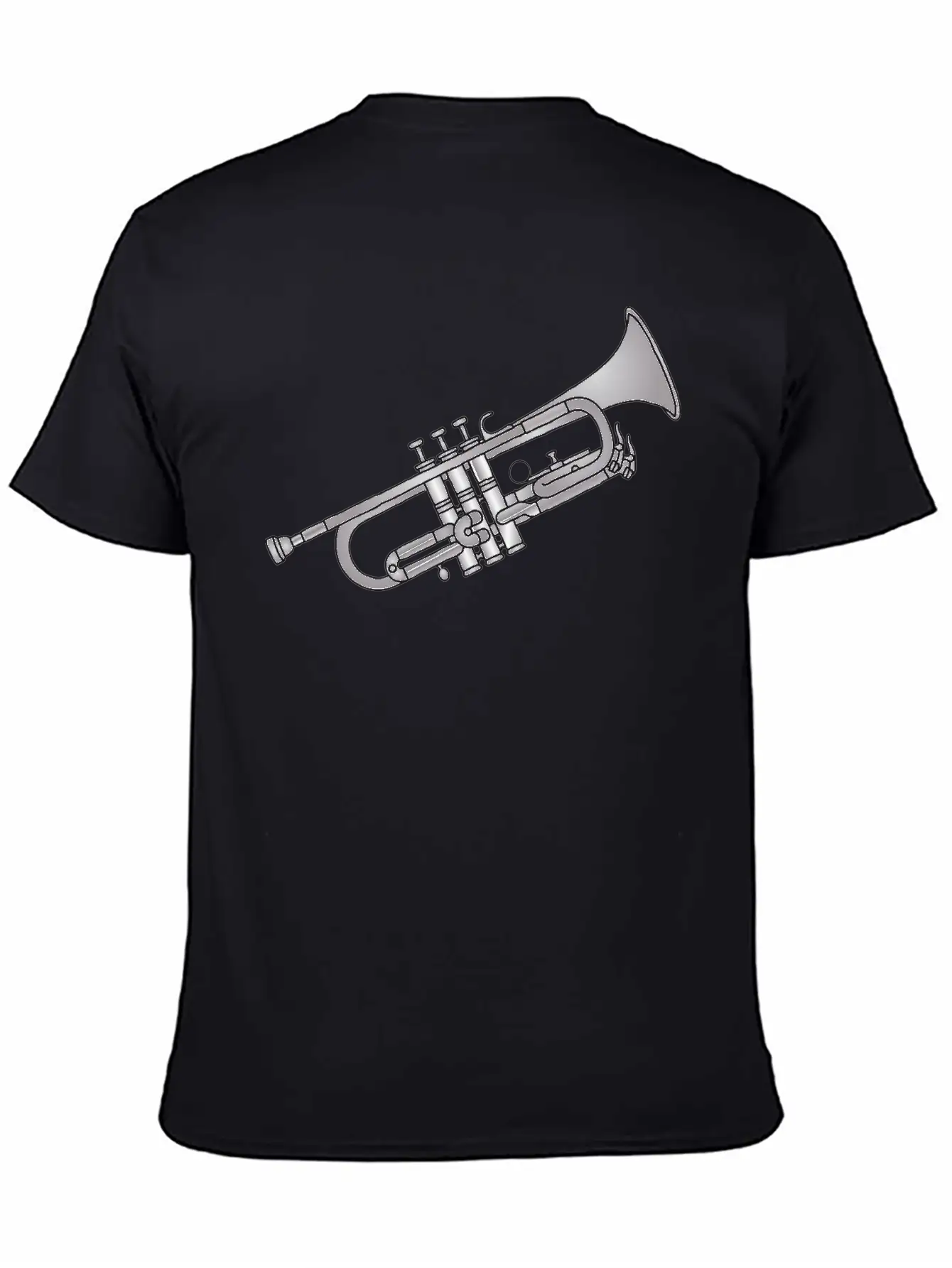 Trumpet Brass Instrument Unisex Short Sleeve Soft Cotton T-Shirt – Casual Everyday Wear