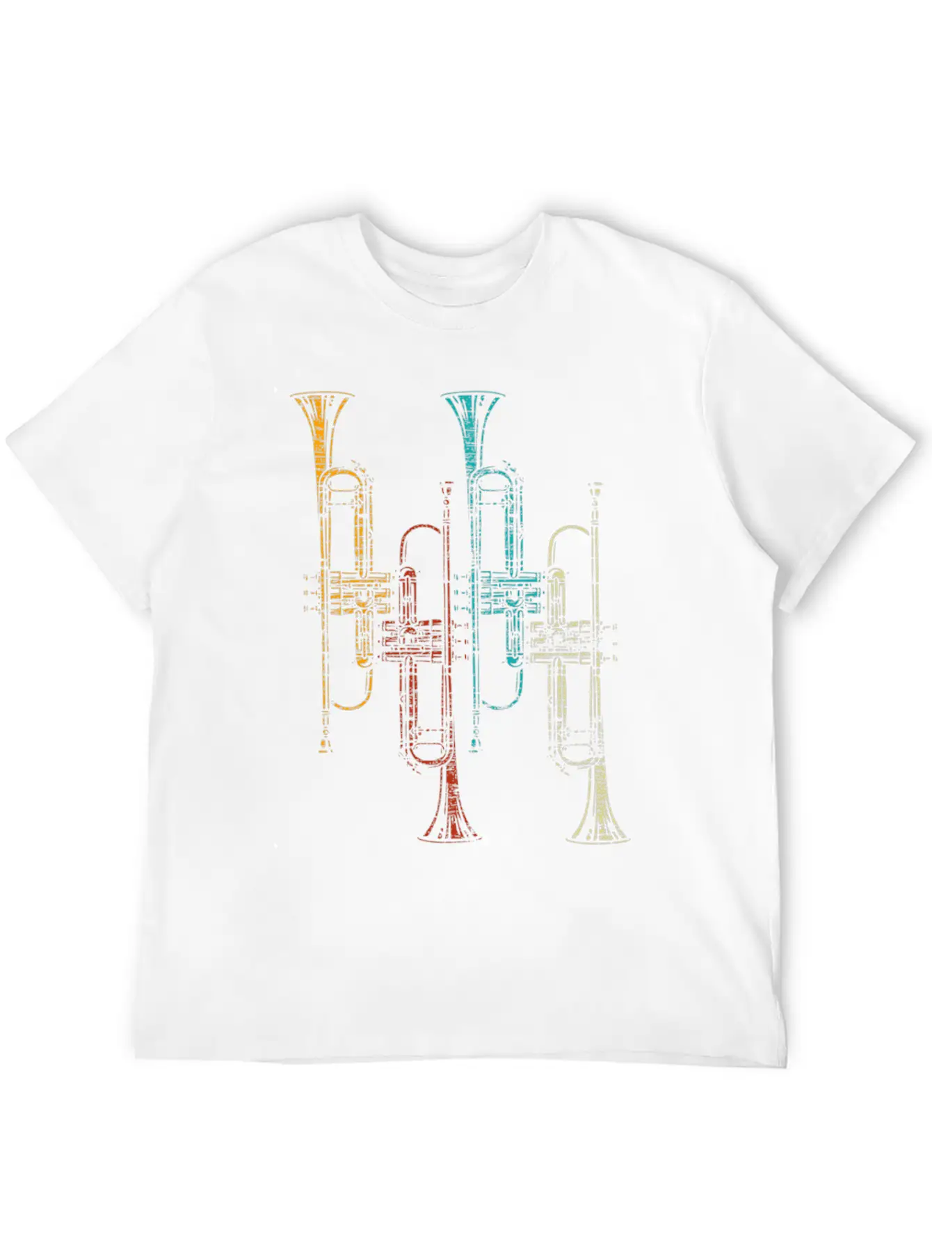 Trumpet Comfortable Minimalist Graphic Tee – Summer Style Essential