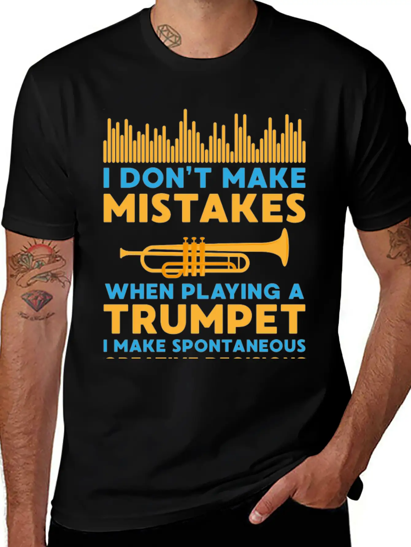 Trumpet Gift Music Raving Concert Party Unisex Short Sleeve Soft Cotton T-Shirt – Casual Everyday Wear