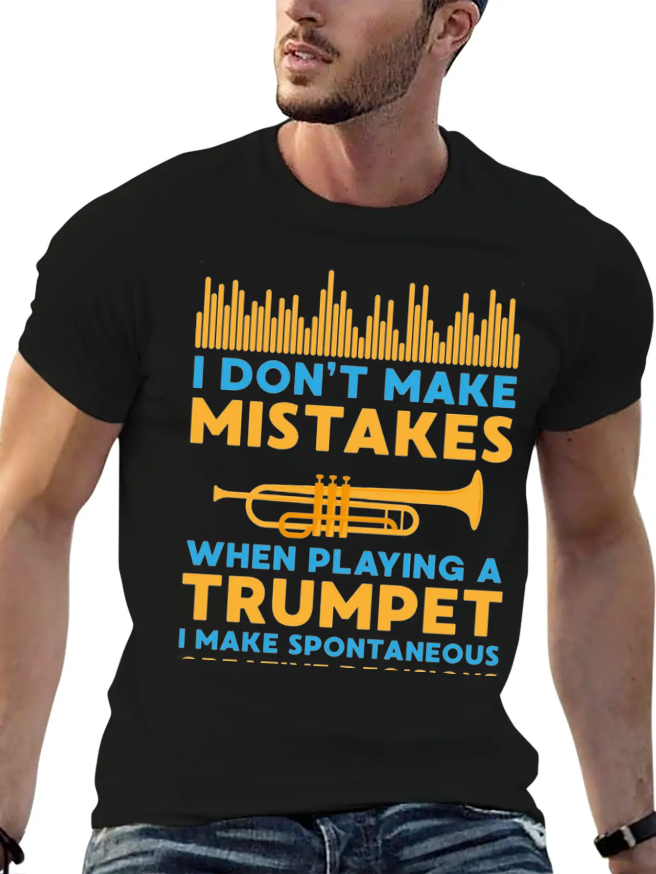 Trumpet Gift Music Raving Concert Party Unisex Short Sleeve Soft Cotton T-Shirt – Casual Everyday Wear