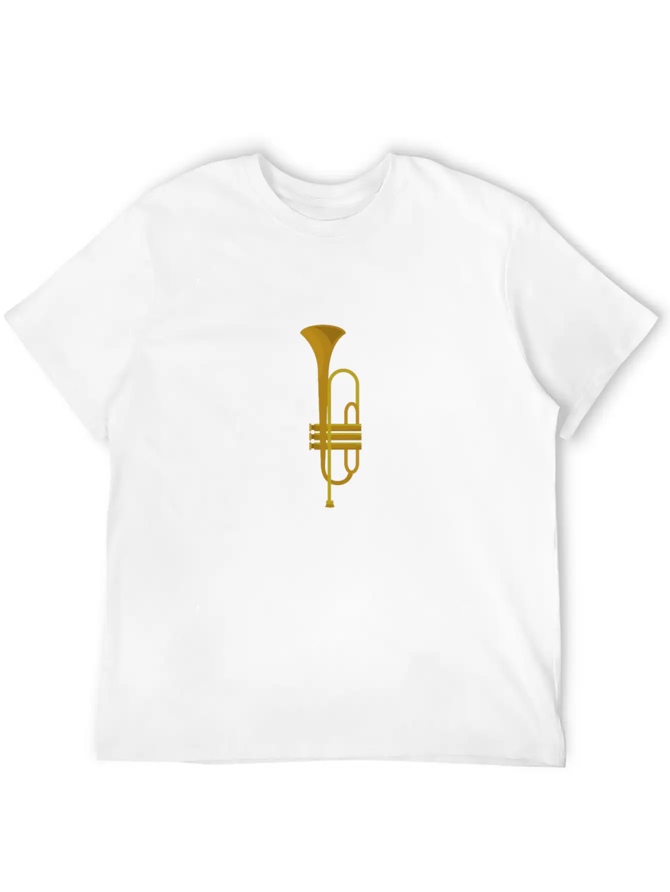 Trumpet Instrument Unisex Short Sleeve Soft Cotton T-Shirt – Casual Everyday Wear