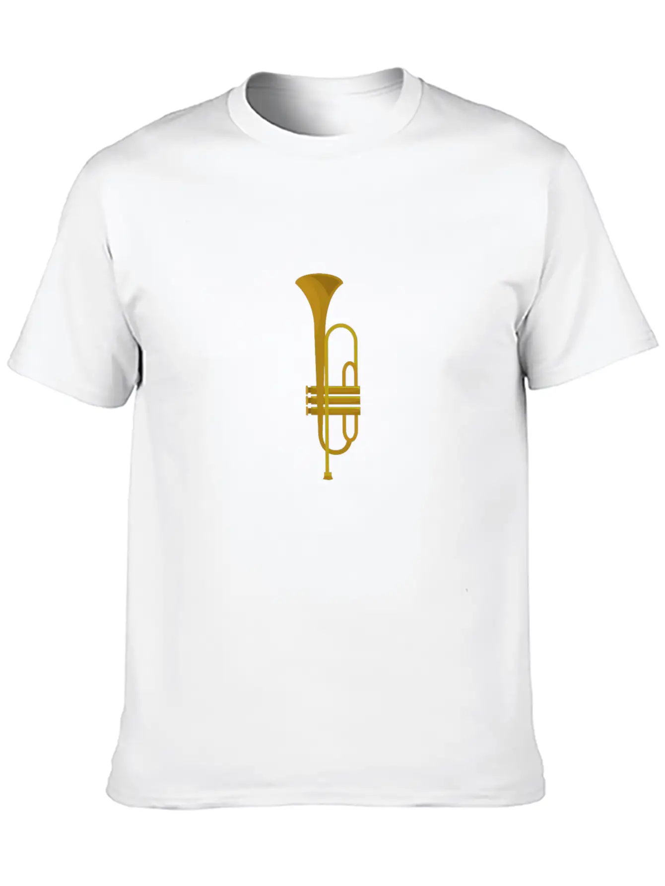 Trumpet Instrument Unisex Short Sleeve Soft Cotton T-Shirt – Casual Everyday Wear