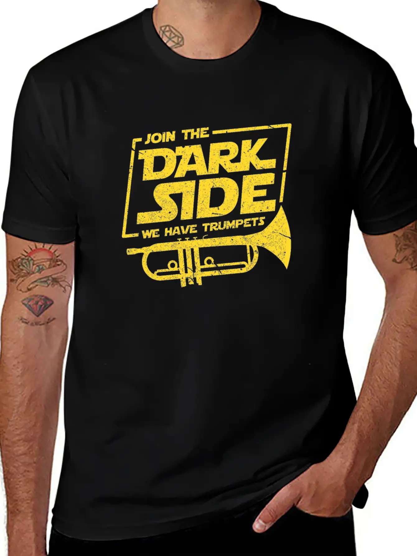 Trumpet Join The Dark Side We Have Trumpets Essential Unisex Summer Tee – Soft Cotton Casual Fit