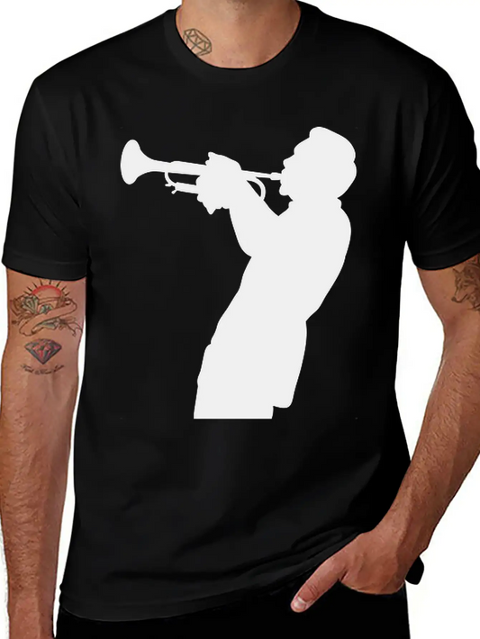 Trumpet Player Unisex Short Sleeve Soft Cotton T-Shirt – Casual Everyday Wear