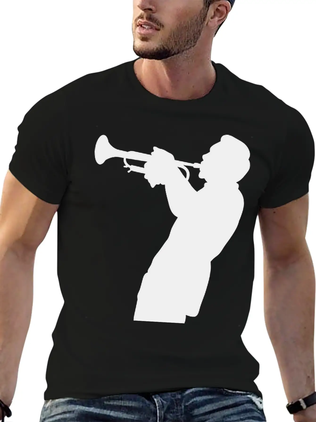 Trumpet Player Unisex Short Sleeve Soft Cotton T-Shirt – Casual Everyday Wear