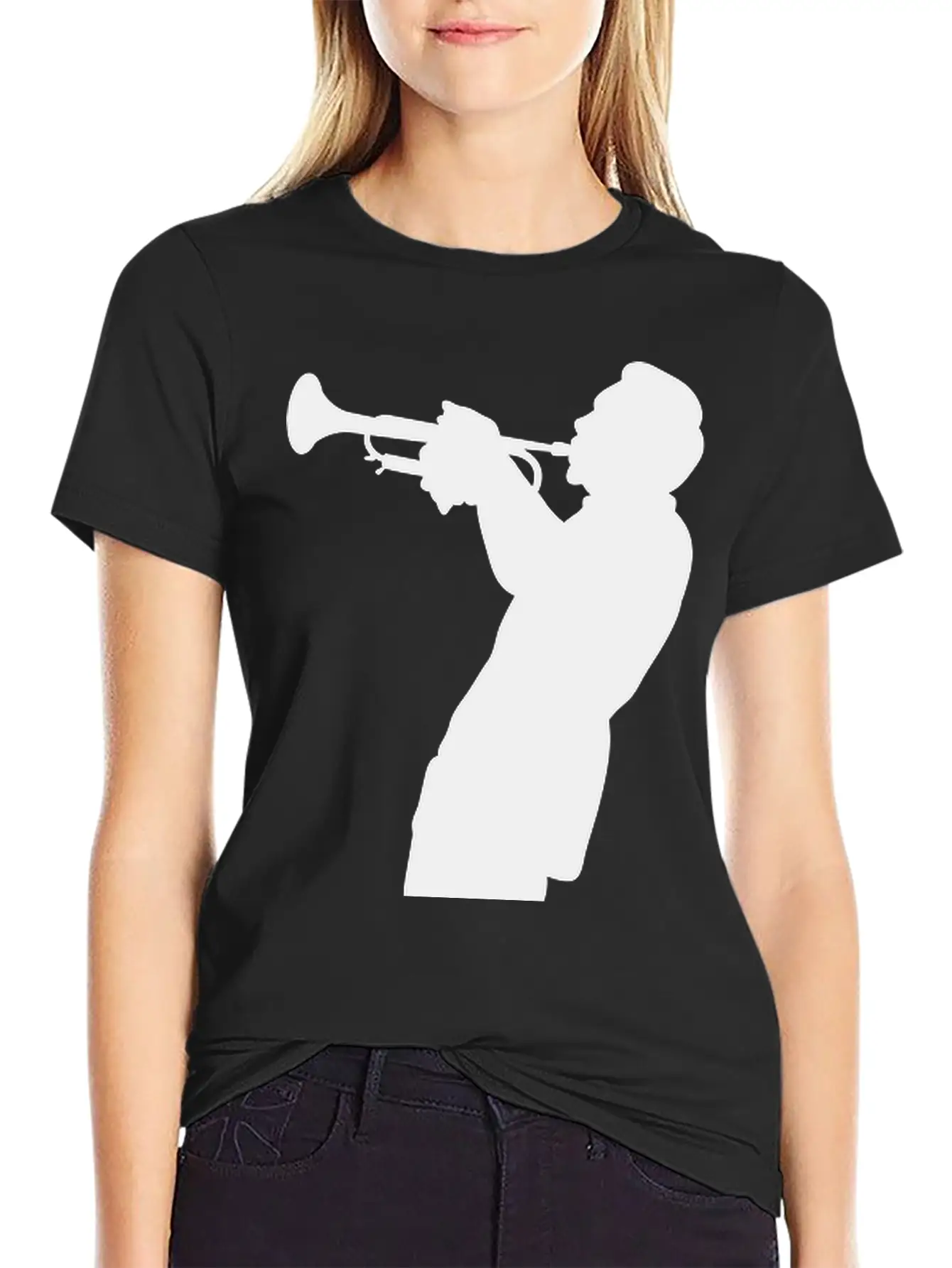 Trumpet Player Unisex Short Sleeve Soft Cotton T-Shirt – Casual Everyday Wear