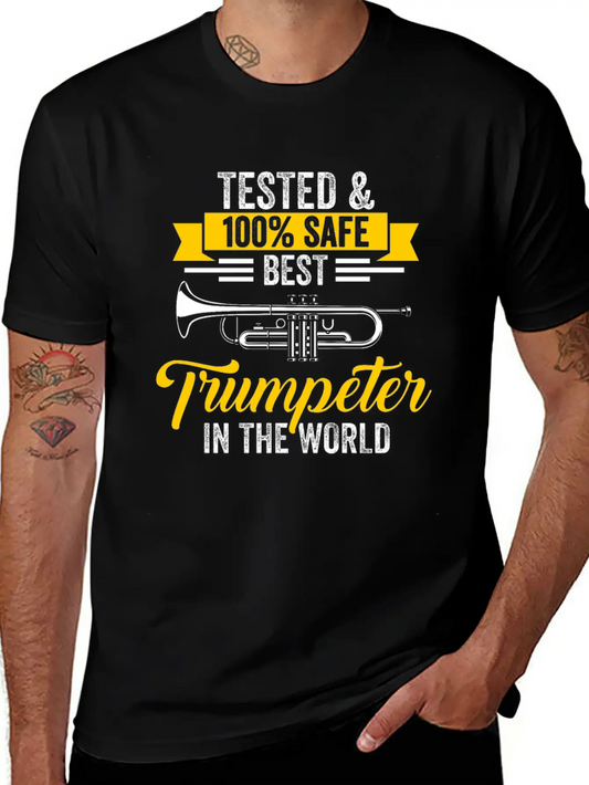 Trumpet Trumpet Player Musician Unisex Short Sleeve Soft Cotton T-Shirt – Casual Everyday Wear