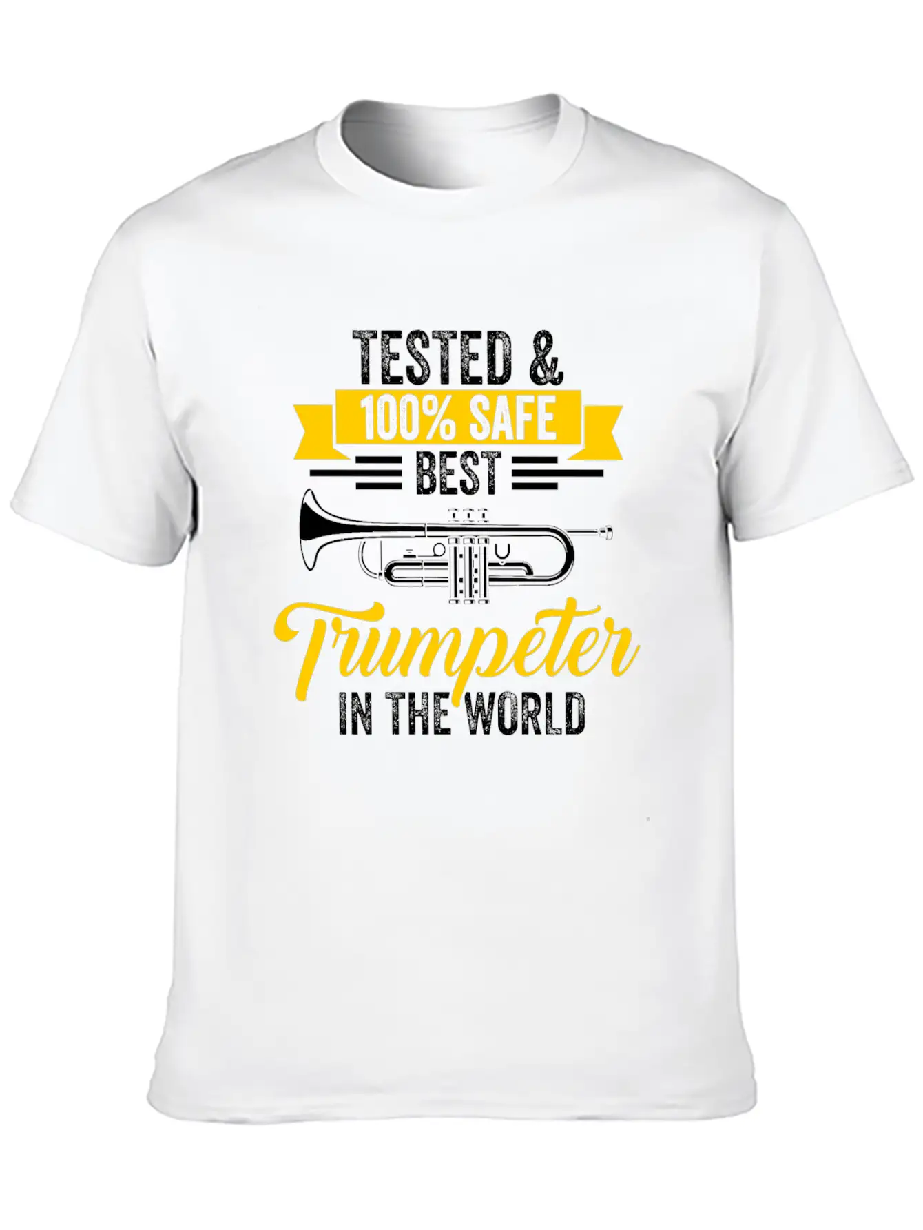 Trumpet Trumpet Player Musician Unisex Short Sleeve Soft Cotton T-Shirt – Casual Everyday Wear