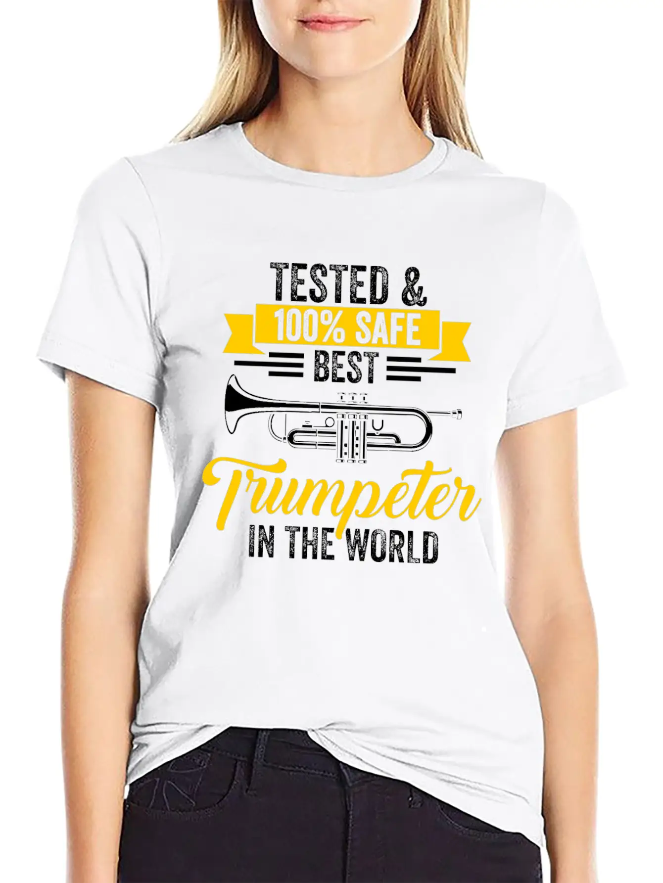 Trumpet Trumpet Player Musician Unisex Short Sleeve Soft Cotton T-Shirt – Casual Everyday Wear