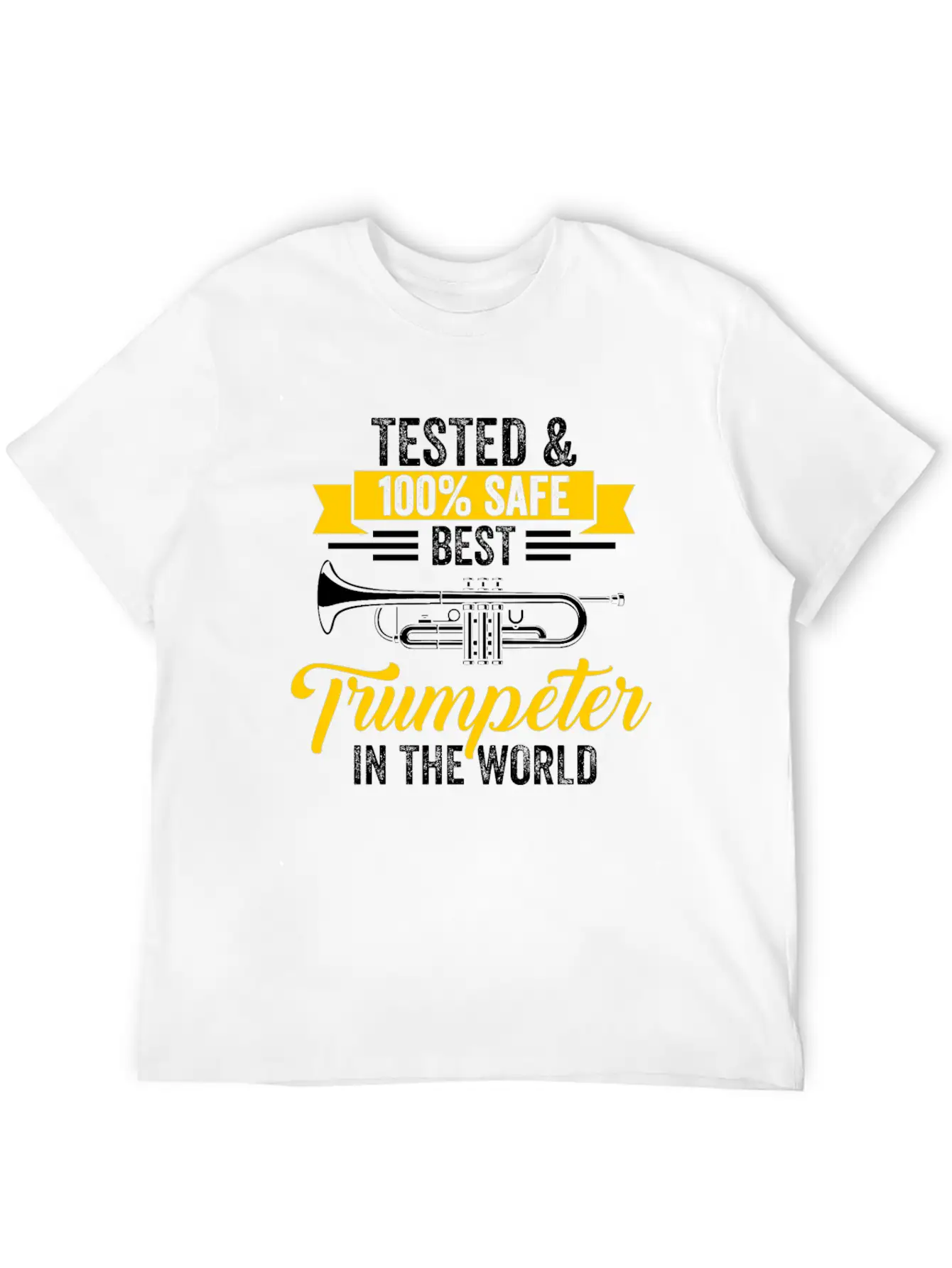 Trumpet Trumpet Player Musician Unisex Short Sleeve Soft Cotton T-Shirt – Casual Everyday Wear