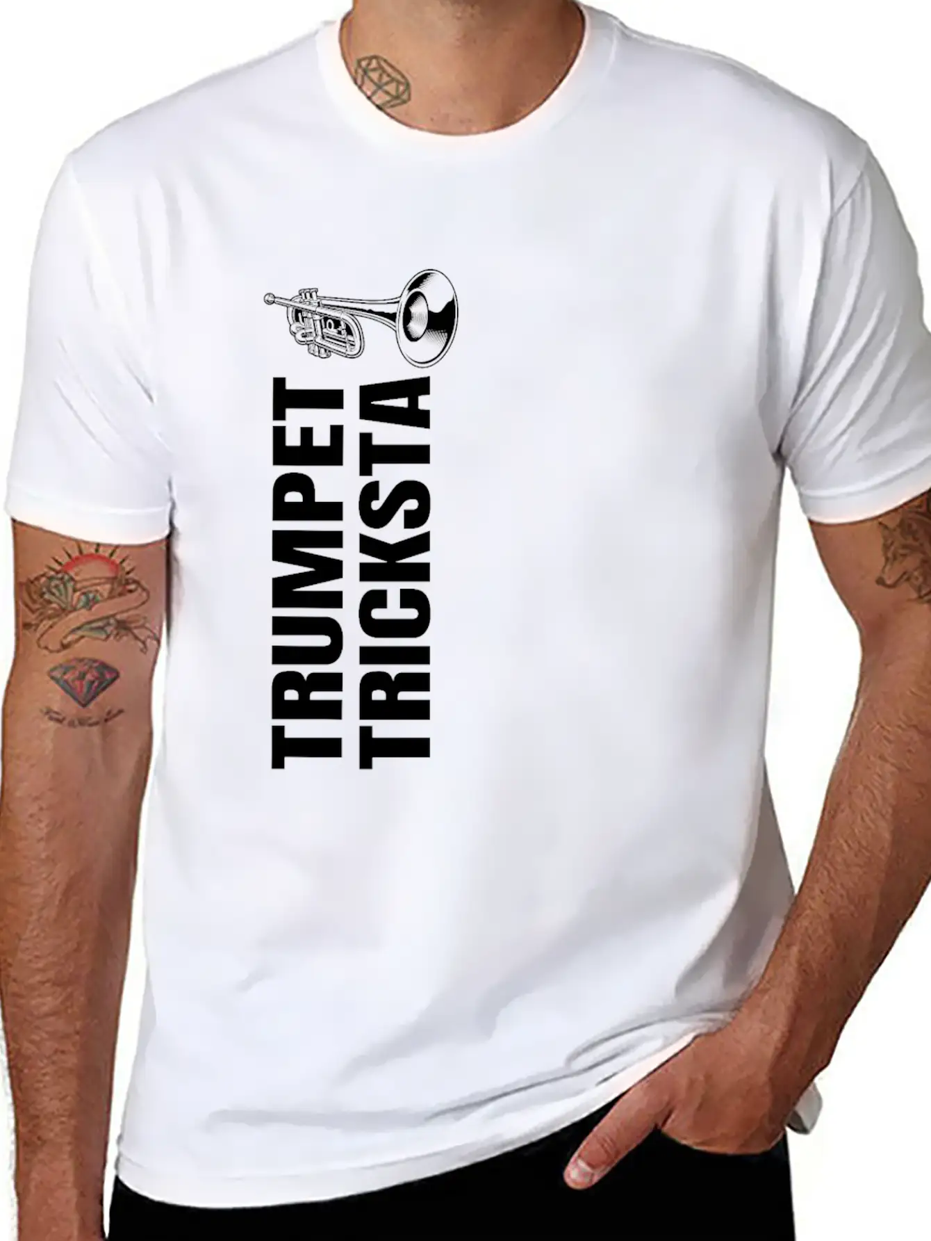 Trumpet Trumpeter Jazz Music Marching Band Essential Unisex Summer Tee – Soft Cotton Casual Fit