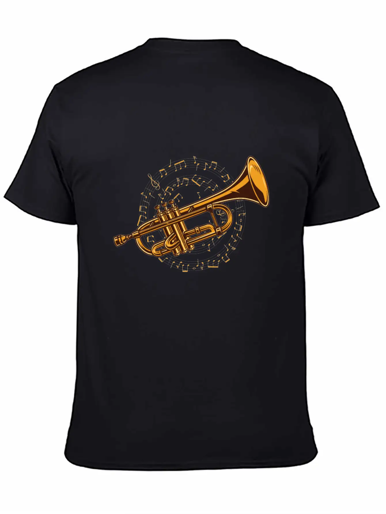 Trumpet Trumpeter Sheet Music - Trumpet Player Stylish Everyday T-Shirt – Unisex Basic Cotton Tee