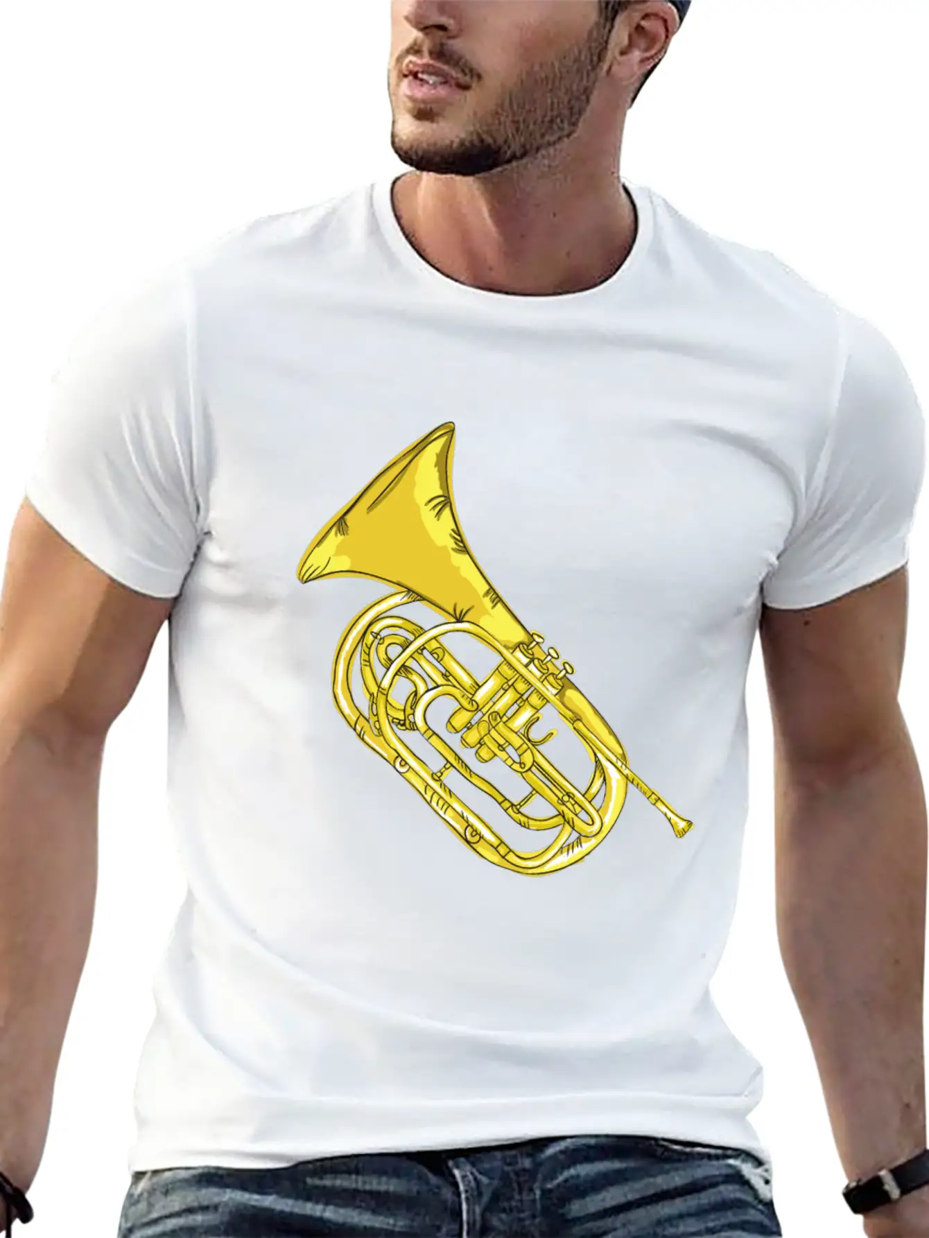 Trumpet Unisex Short Sleeve Soft Cotton T-Shirt – Casual Everyday Wear
