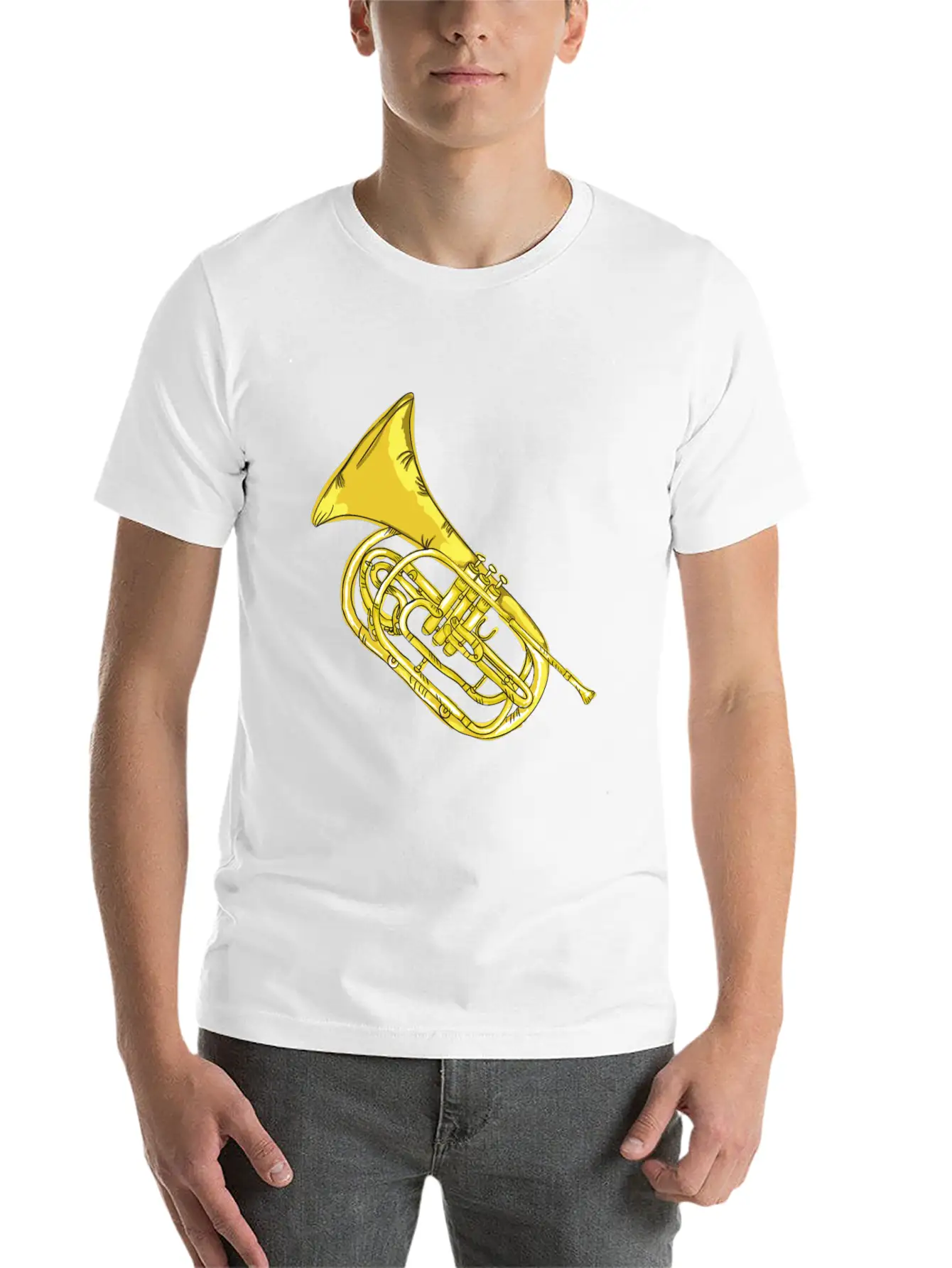 Trumpet Unisex Short Sleeve Soft Cotton T-Shirt – Casual Everyday Wear