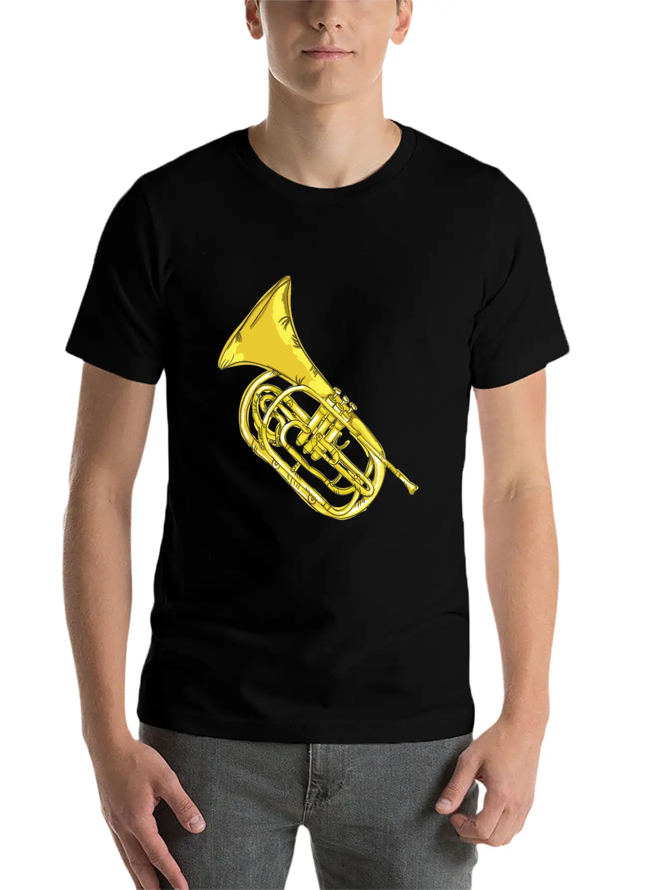Trumpet Unisex Short Sleeve Soft Cotton T-Shirt – Casual Everyday Wear