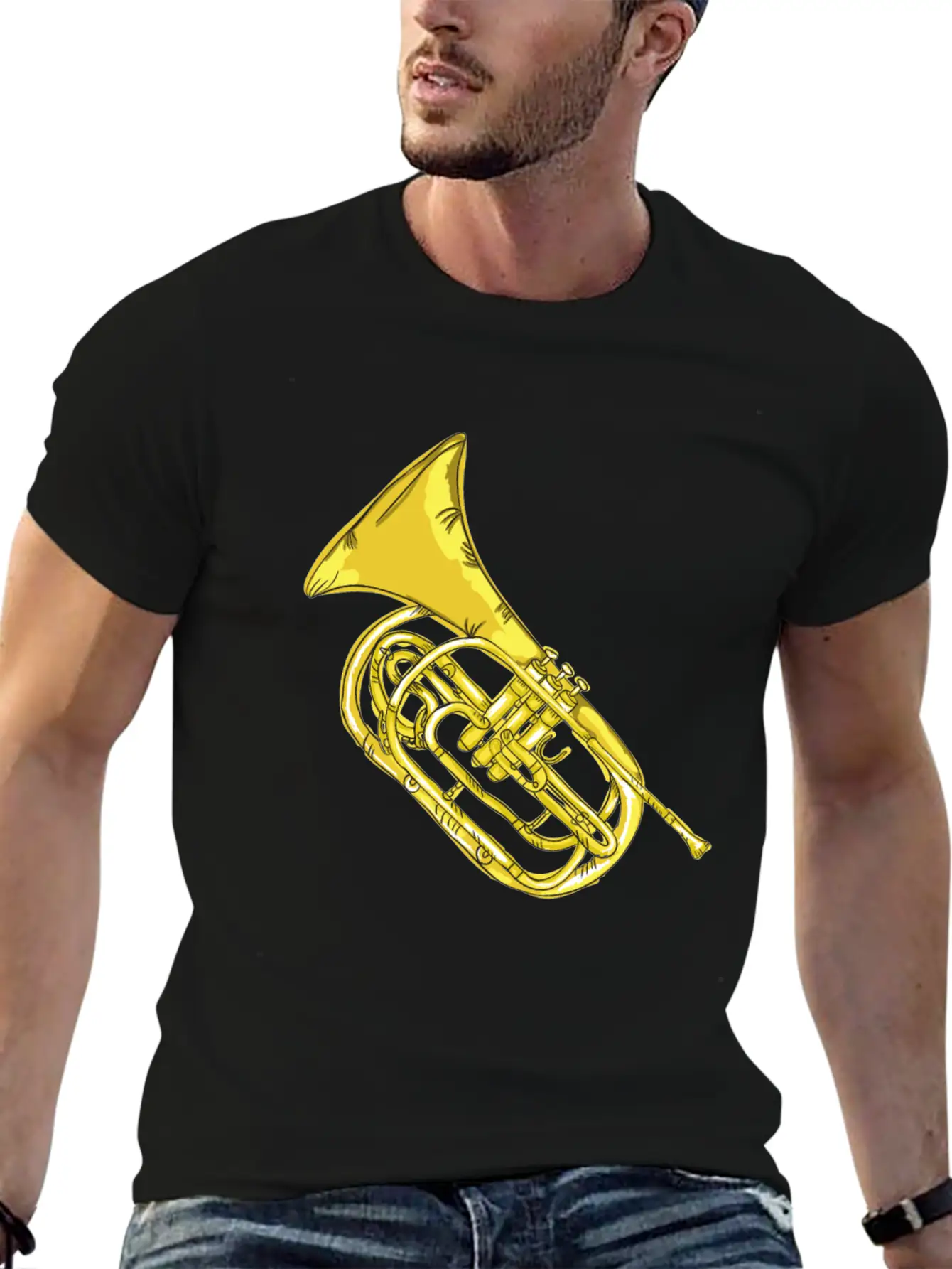 Trumpet Unisex Short Sleeve Soft Cotton T-Shirt – Casual Everyday Wear
