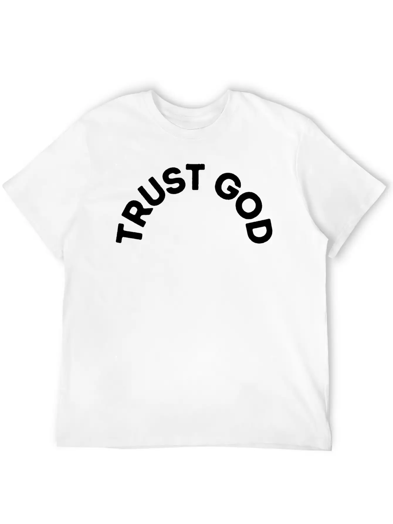 Trust God Unisex Short Sleeve Soft Cotton T-Shirt – Casual Everyday Wear