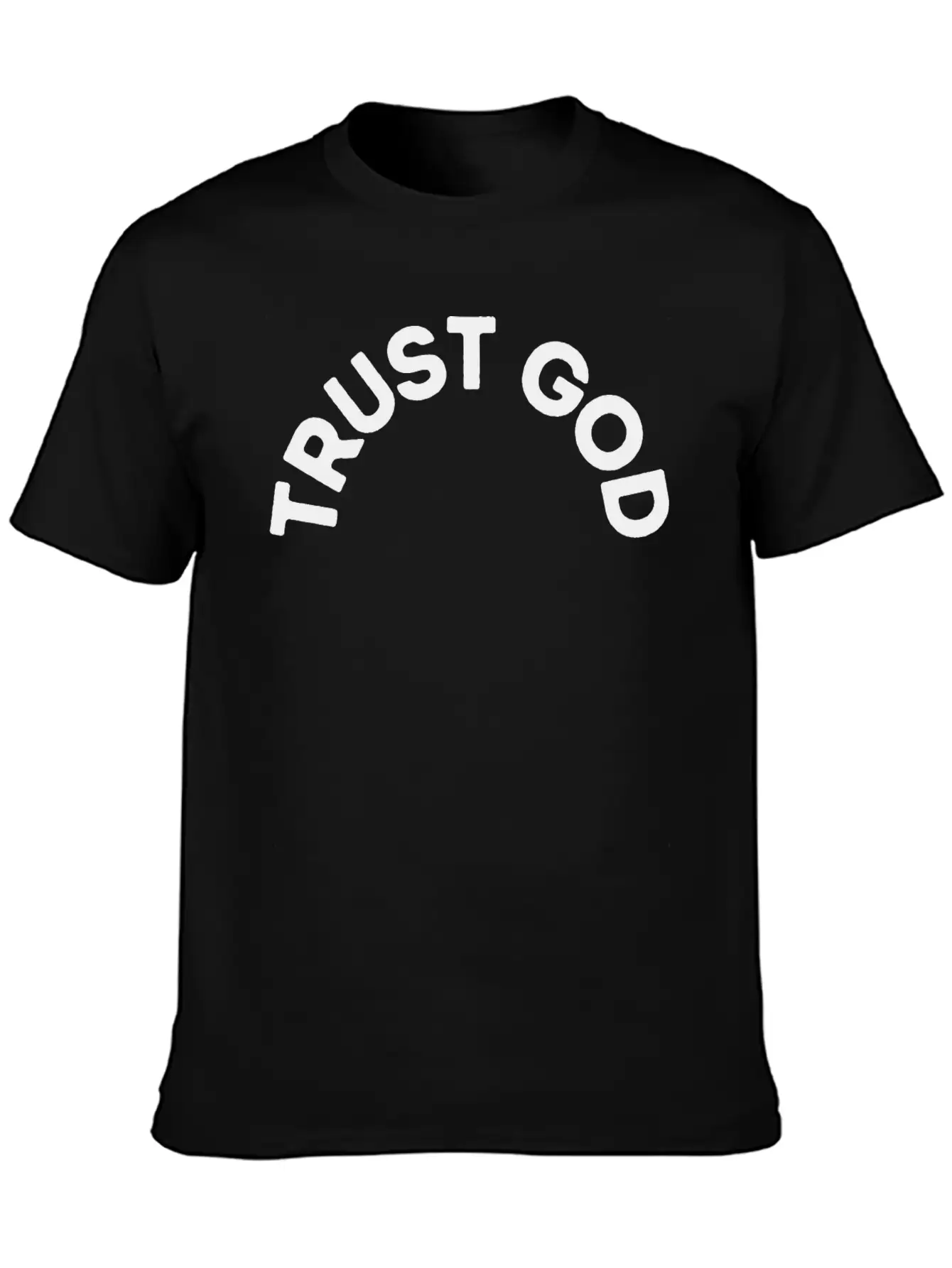Trust God Unisex Short Sleeve Soft Cotton T-Shirt – Casual Everyday Wear
