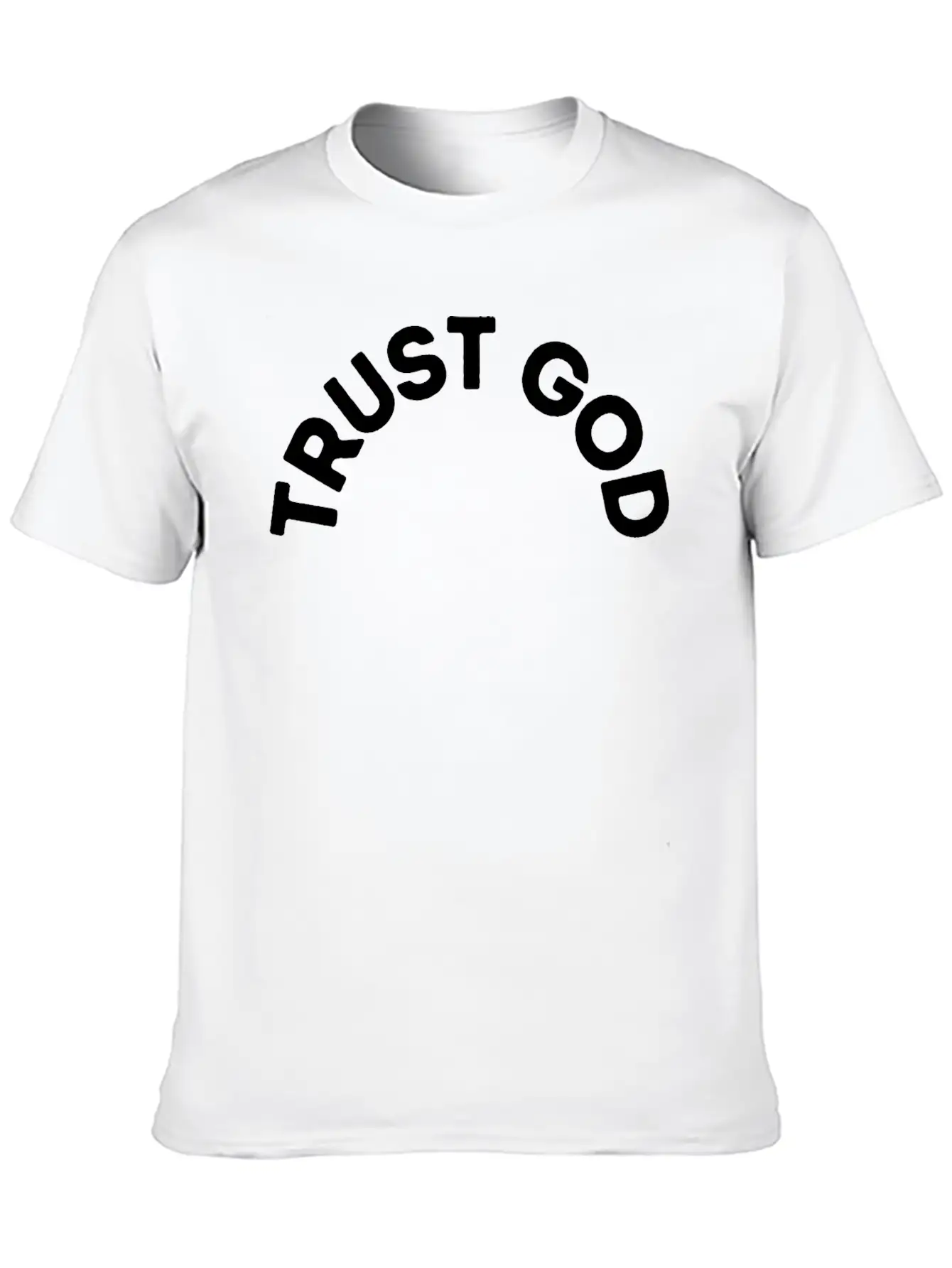 Trust God Unisex Short Sleeve Soft Cotton T-Shirt – Casual Everyday Wear