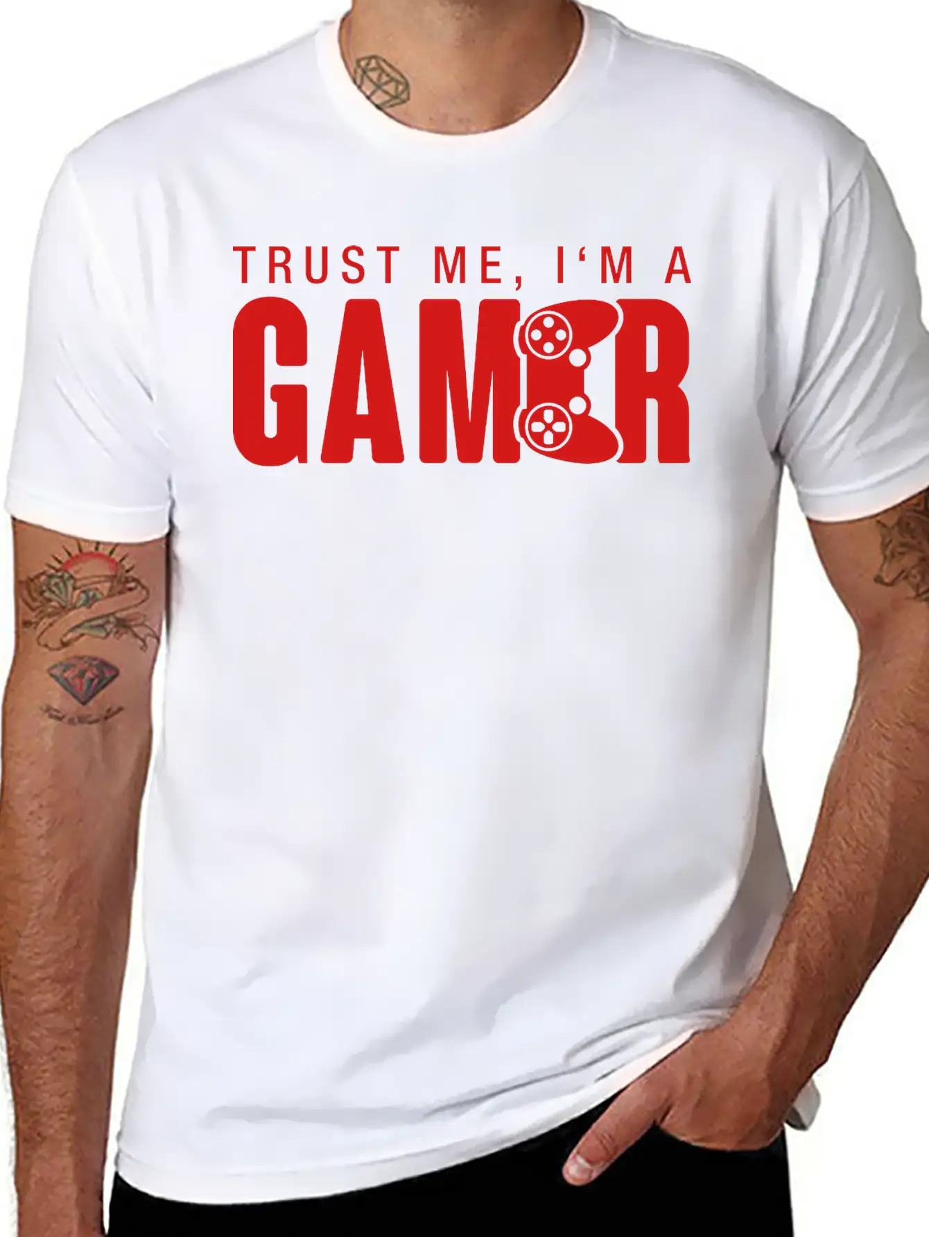 Trust_me_gamer_1_f1 Unisex Casual T-Shirt – Clean Design For Daily Comfort