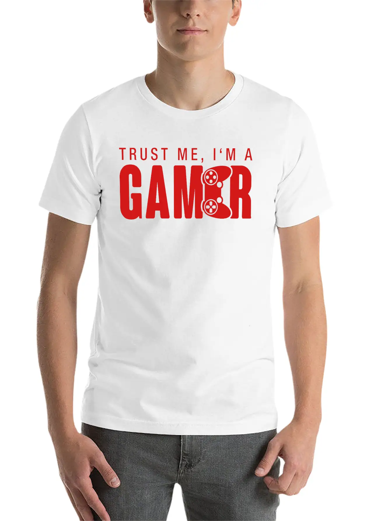 Trust_me_gamer_1_f1 Unisex Casual T-Shirt – Clean Design For Daily Comfort