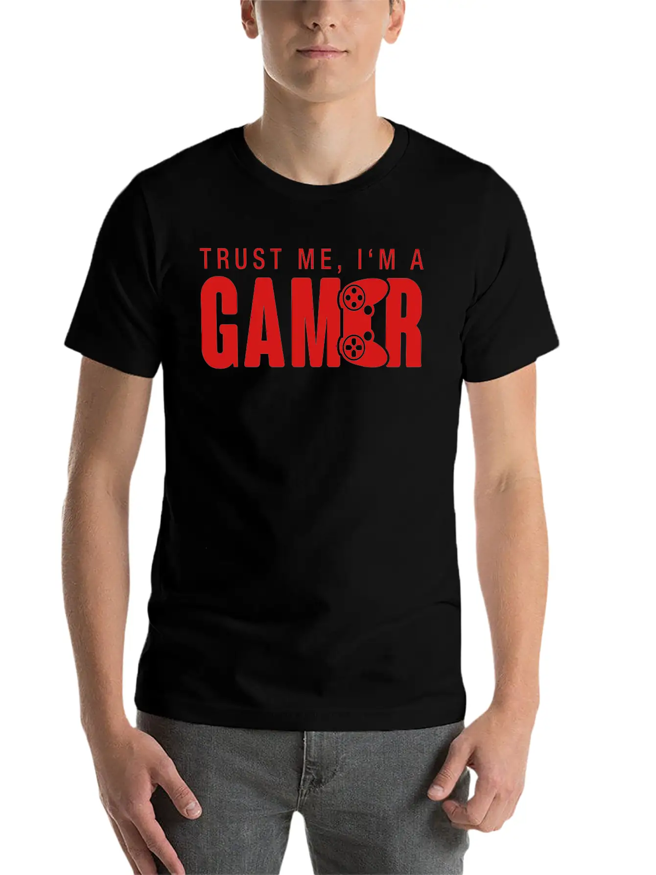 Trust_me_gamer_1_f1 Unisex Casual T-Shirt – Clean Design For Daily Comfort