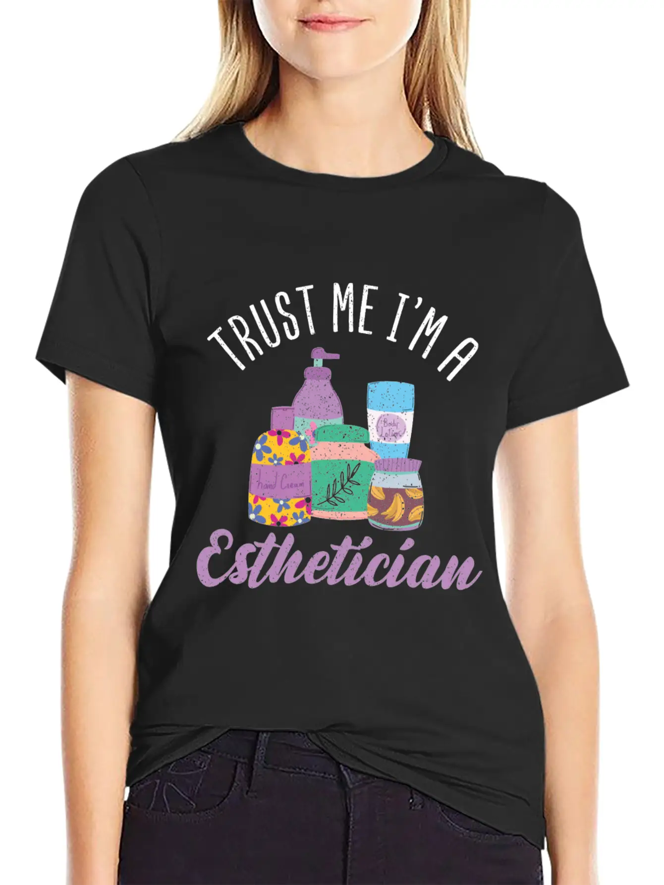 Trust Me Im A Esthetician Makeup Artist Essential Unisex Summer Tee – Soft Cotton Casual Fit