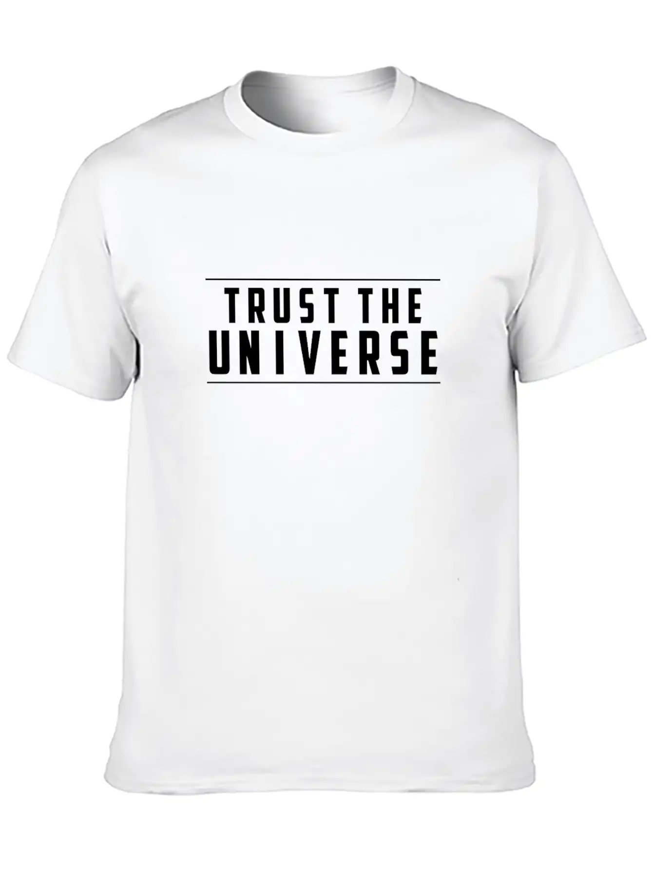 Trust The Universe Faith In Destiny - Trust Univer Unisex Short Sleeve Soft Cotton T-Shirt – Casual Everyday Wear