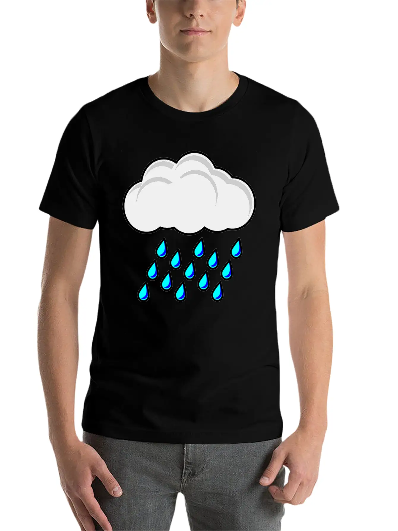 TSC Rain Comfortable Minimalist Graphic Tee – Summer Style Essential