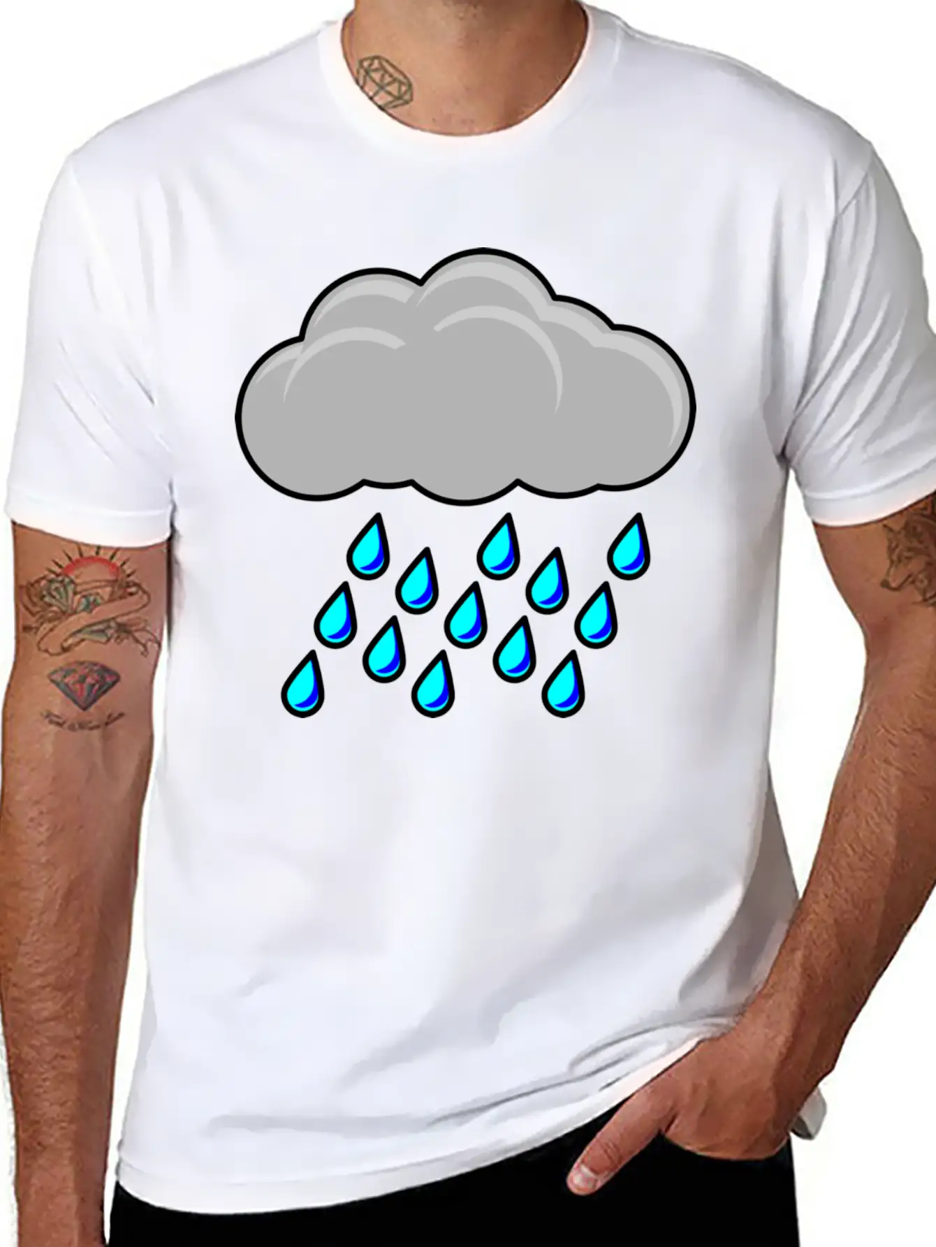 TSC Rain Comfortable Minimalist Graphic Tee – Summer Style Essential