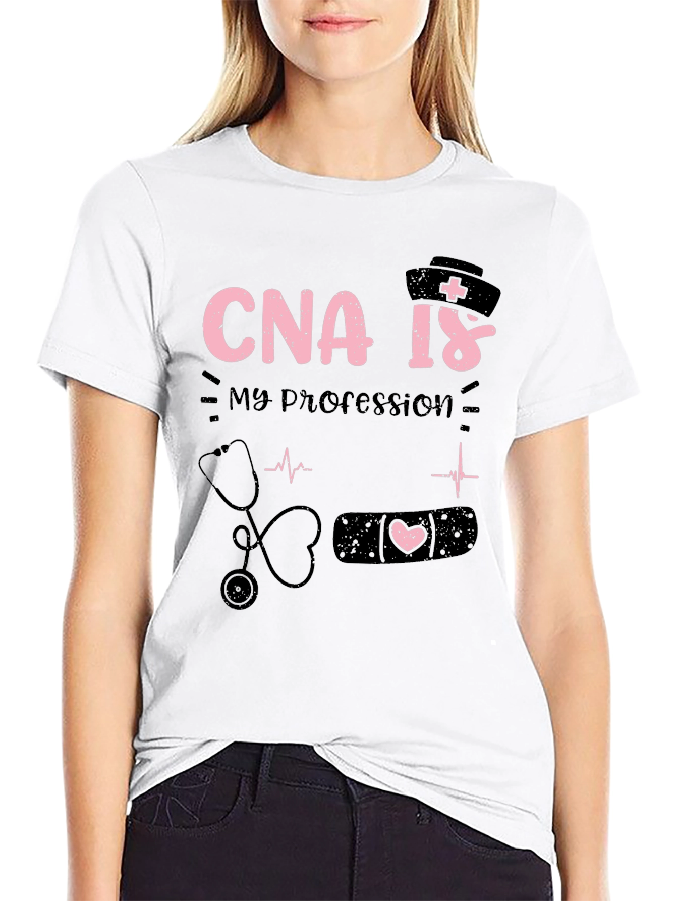 CNA Is My Profession Black T-Shirt